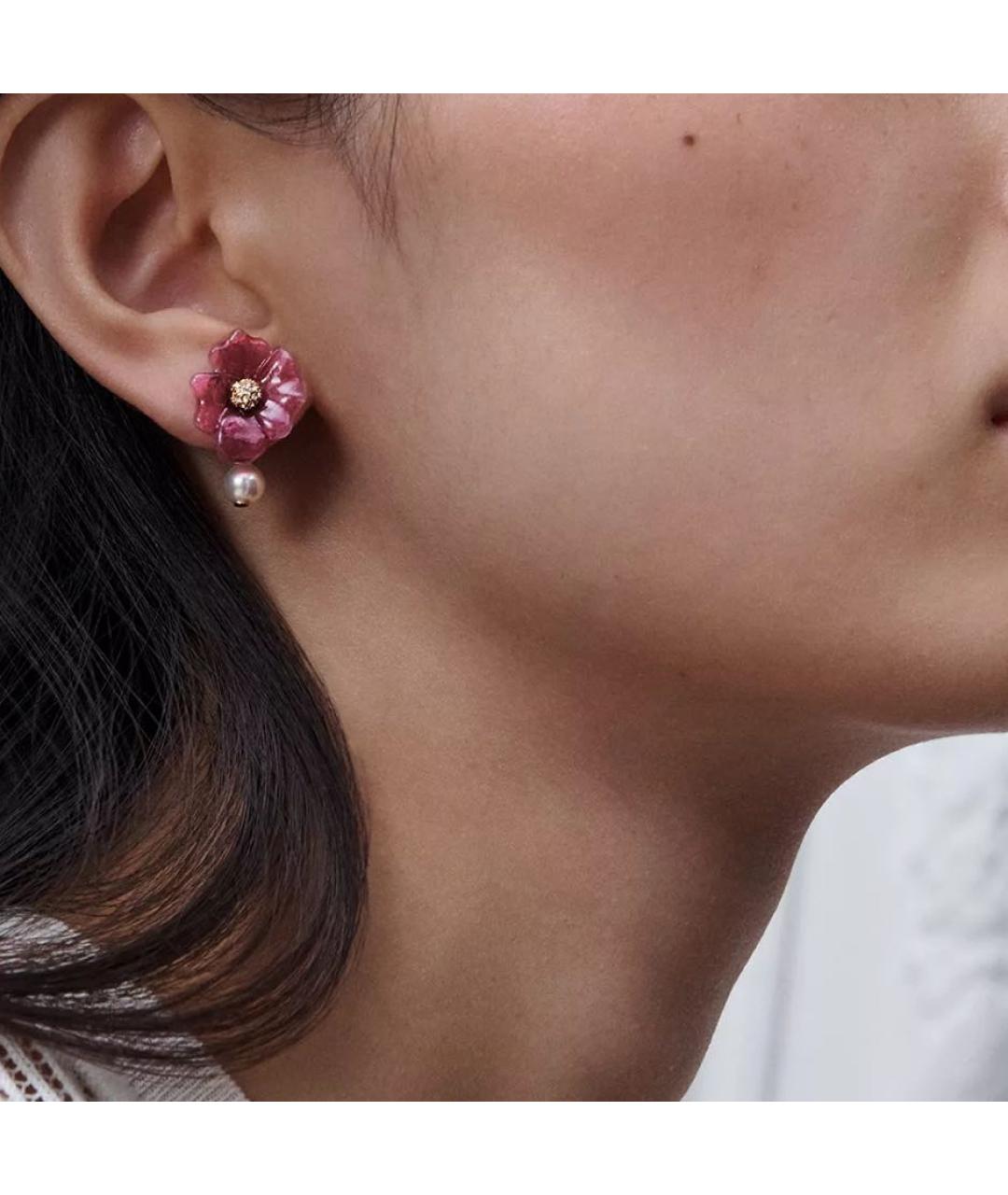 CHRISTIAN DIOR Розовые серьги, фото 3