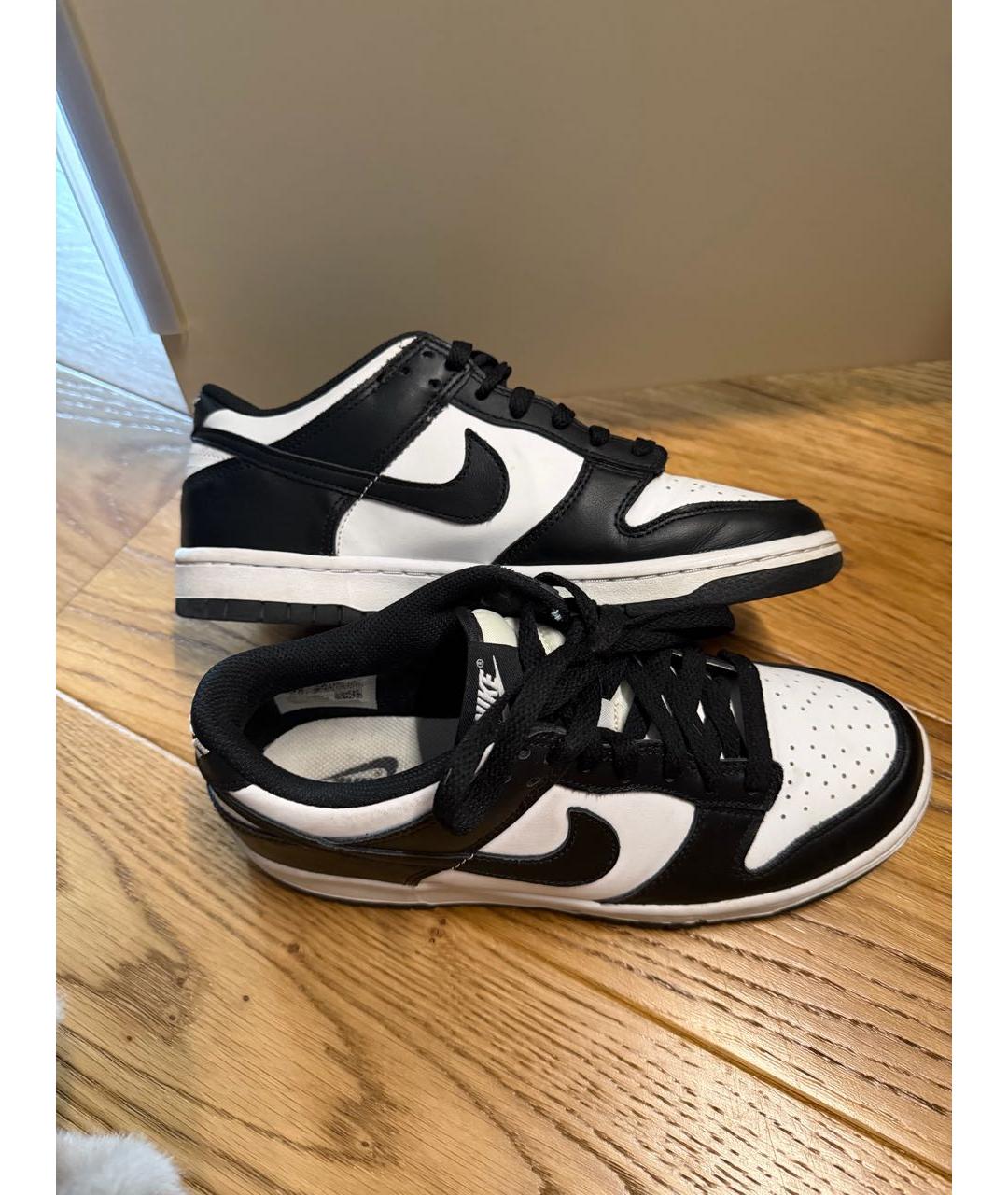 NIKE Черные кожаные кроссовки, фото 4