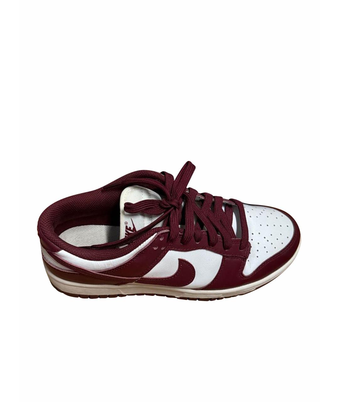 NIKE Бордовые кожаные брогги и оксфорды, фото 1
