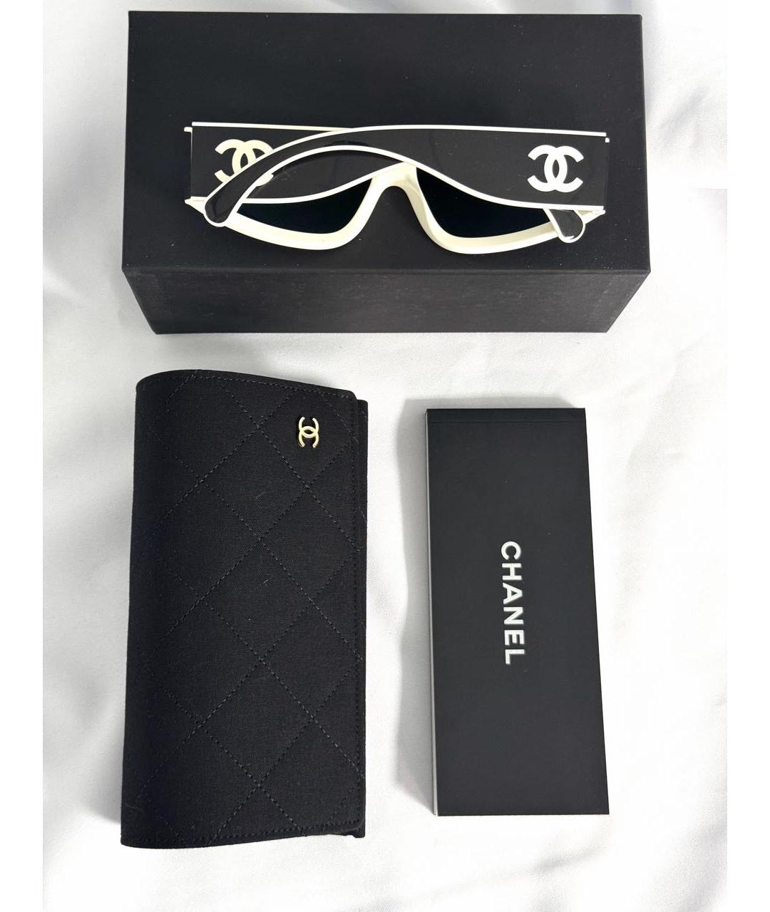 CHANEL Мульти пластиковые солнцезащитные очки, фото 8