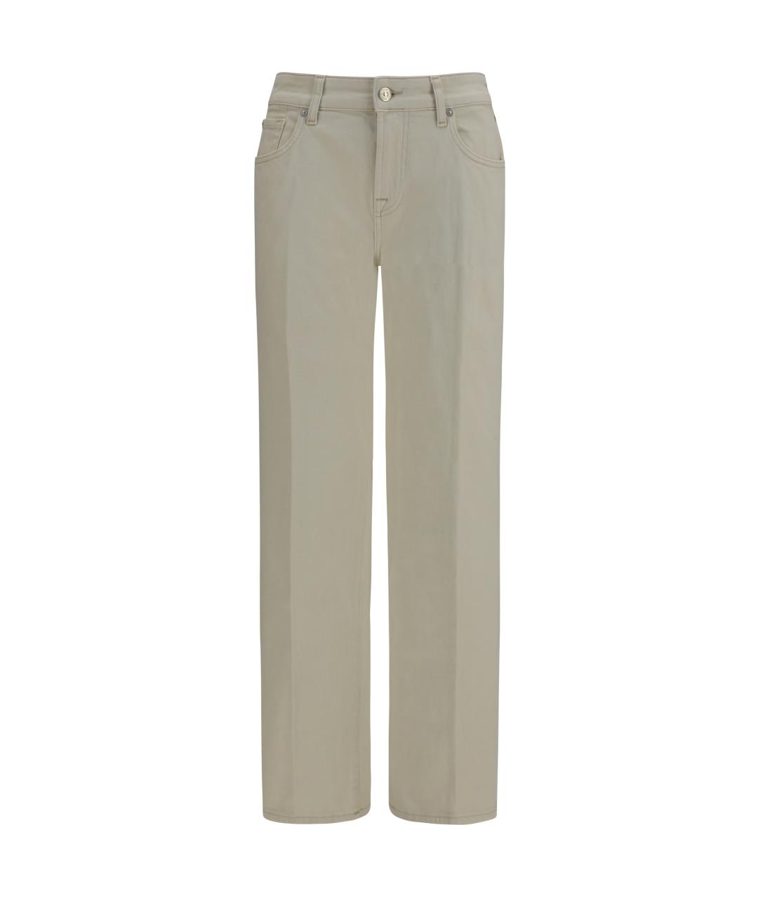 7 FOR ALL MANKIND Хлопковые прямые джинсы, фото 1