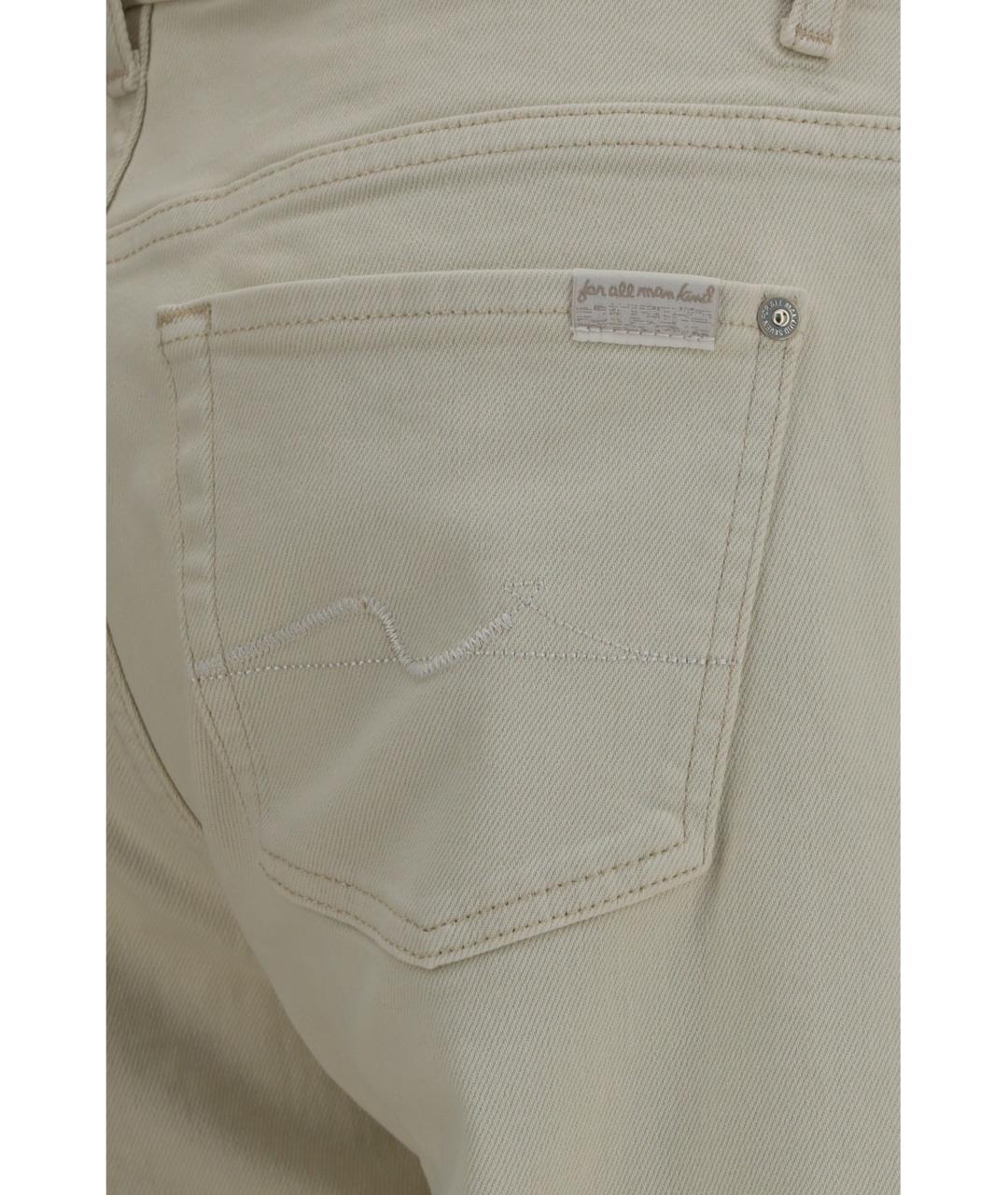 7 FOR ALL MANKIND Хлопковые прямые джинсы, фото 3