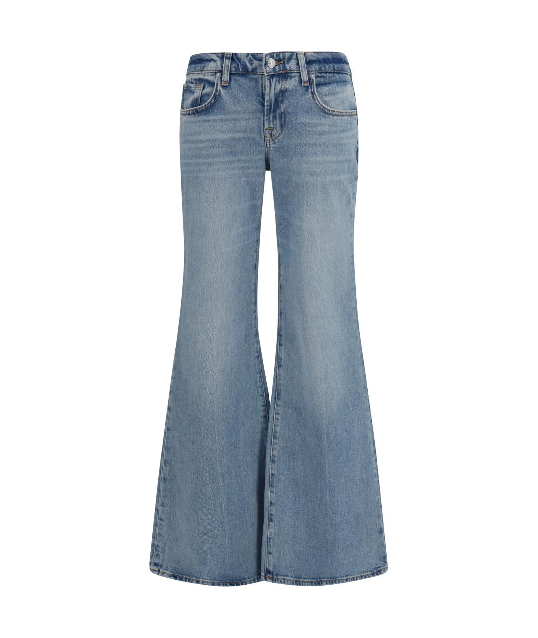 7 FOR ALL MANKIND Хлопковые джинсы клеш, фото 1