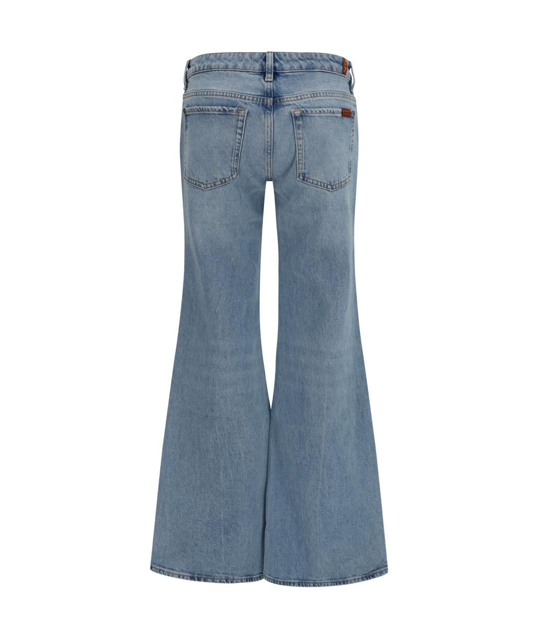 7 FOR ALL MANKIND Хлопковые джинсы клеш, фото 2