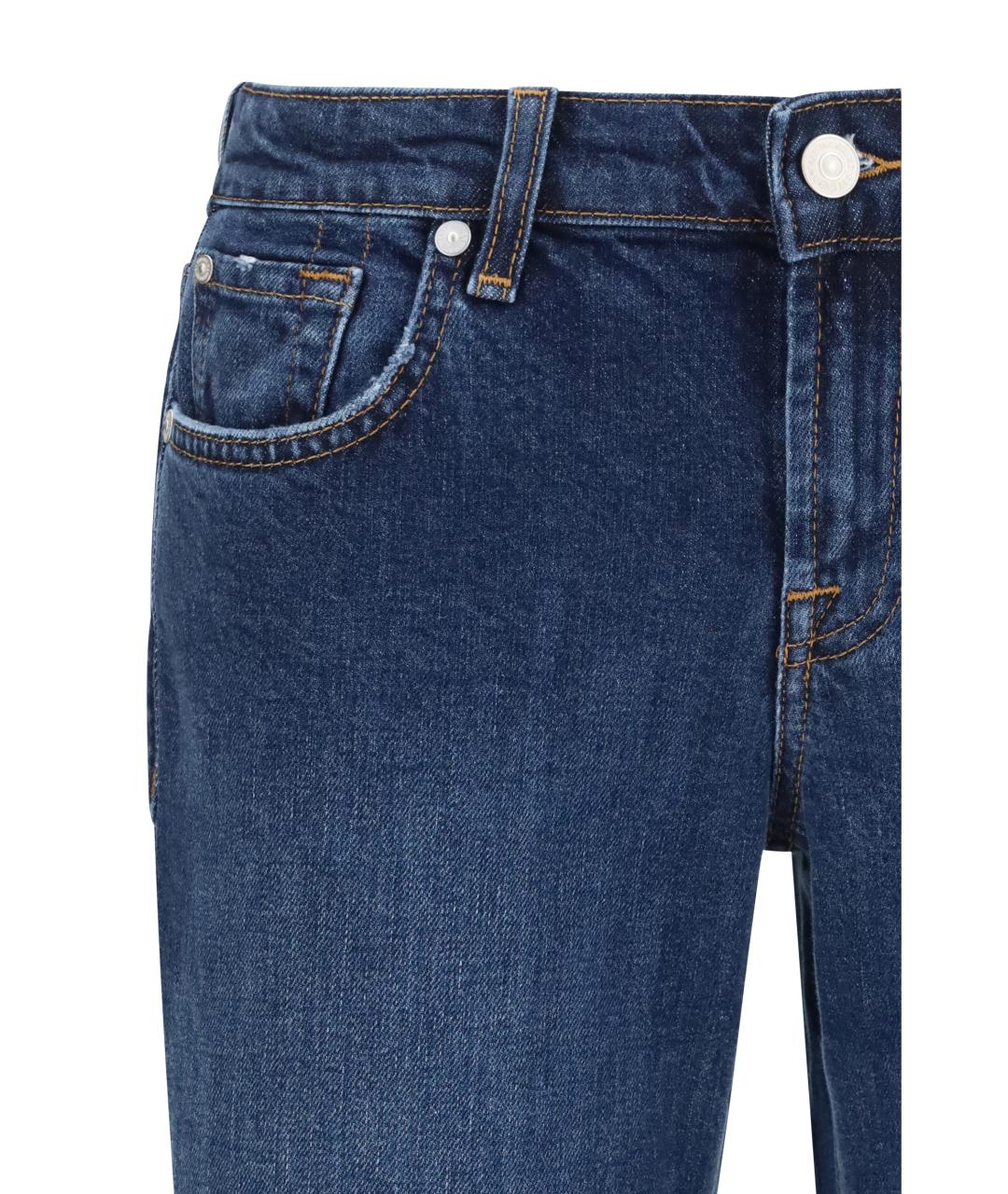 7 FOR ALL MANKIND Хлопковые прямые джинсы, фото 3