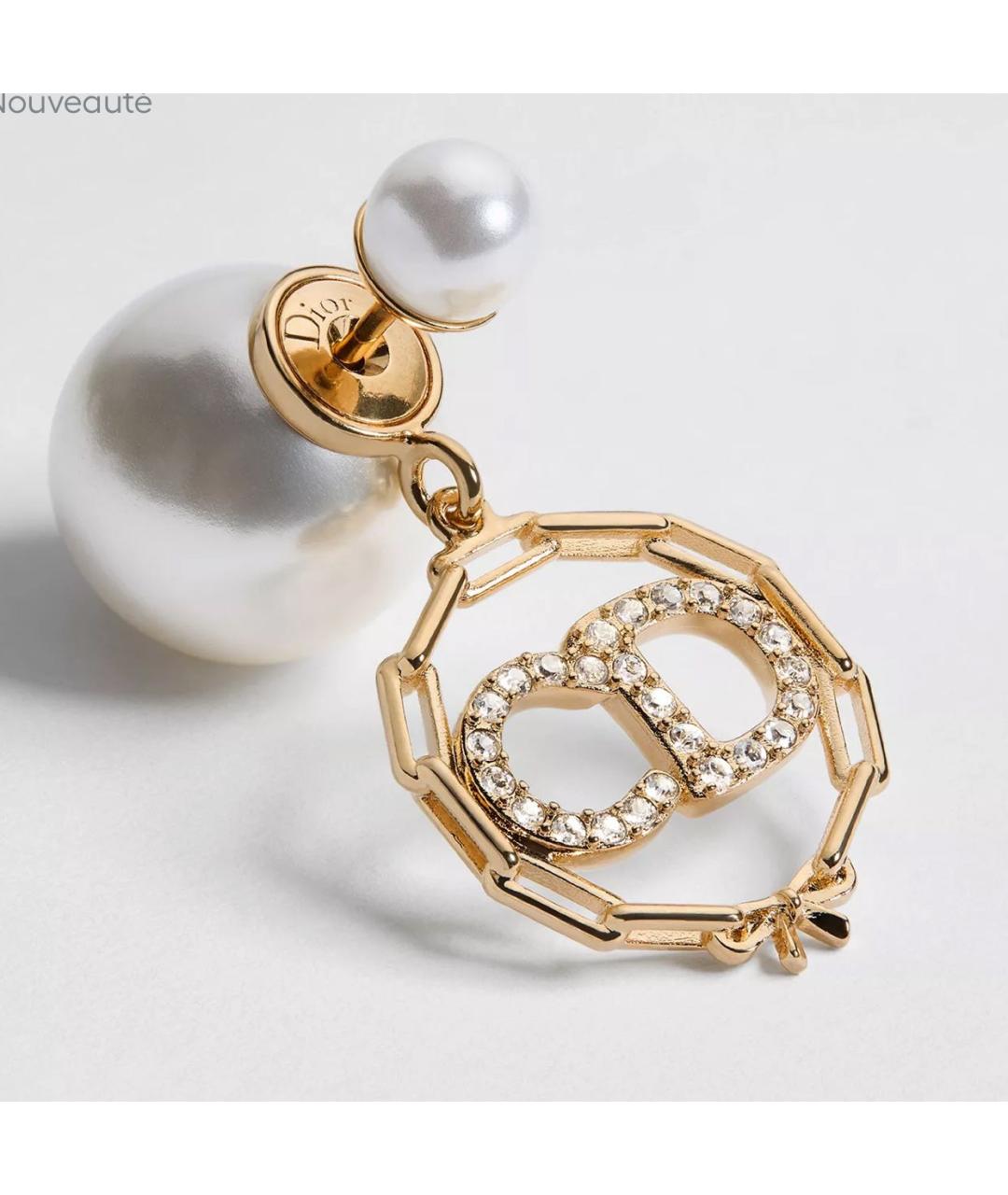 CHRISTIAN DIOR Золотые серьги, фото 3