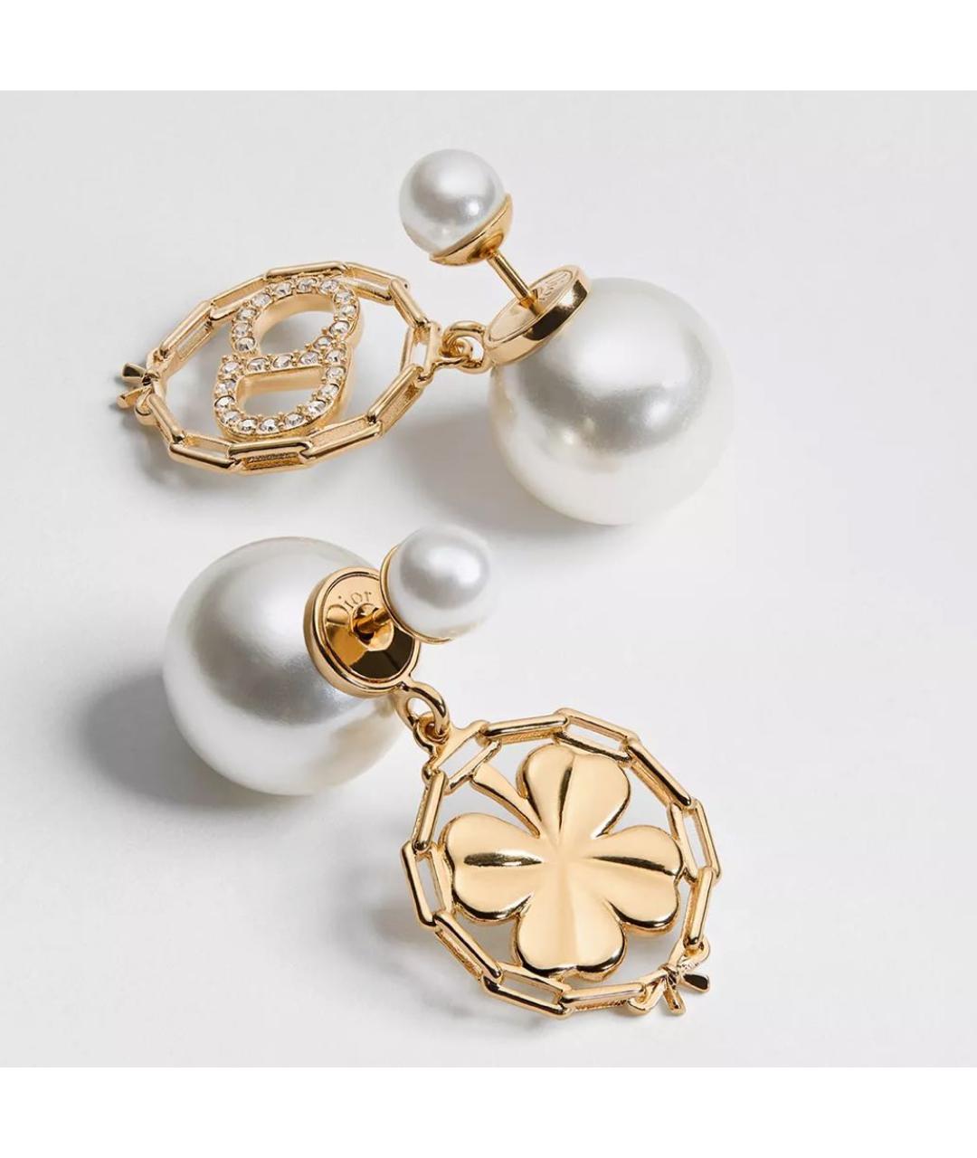 CHRISTIAN DIOR Золотые серьги, фото 2