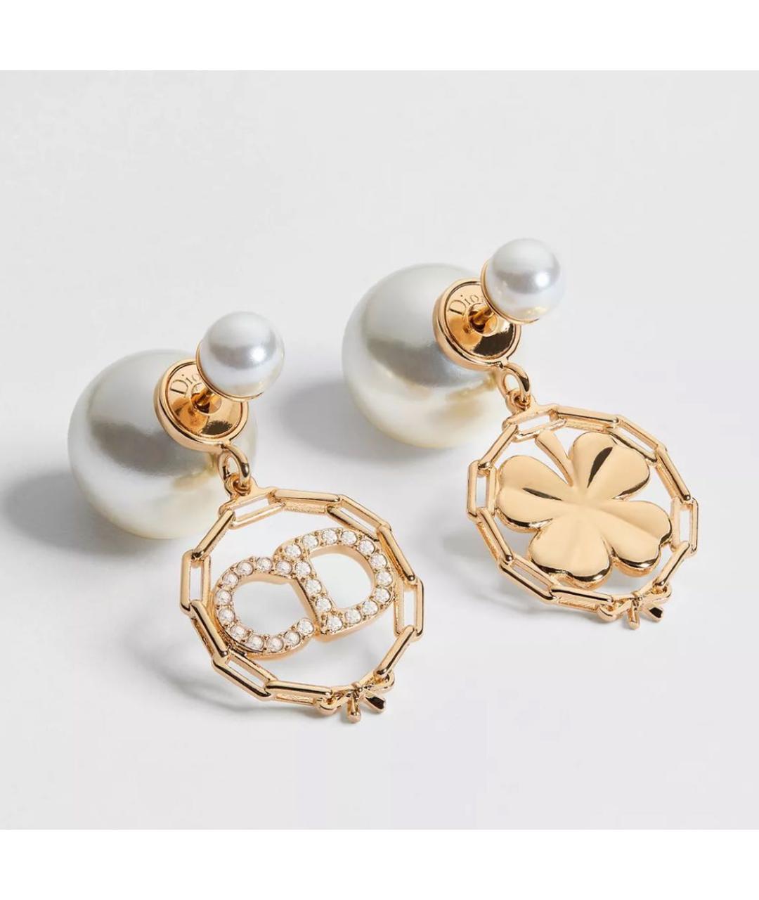 CHRISTIAN DIOR Золотые серьги, фото 4