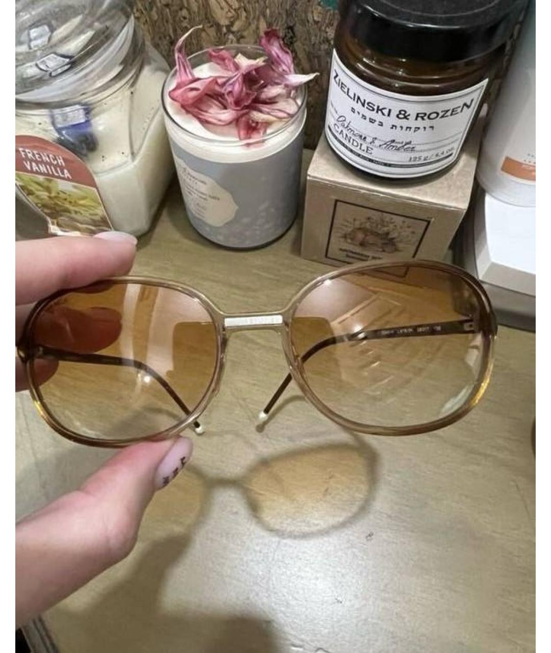 CHANEL Золотые солнцезащитные очки, фото 2