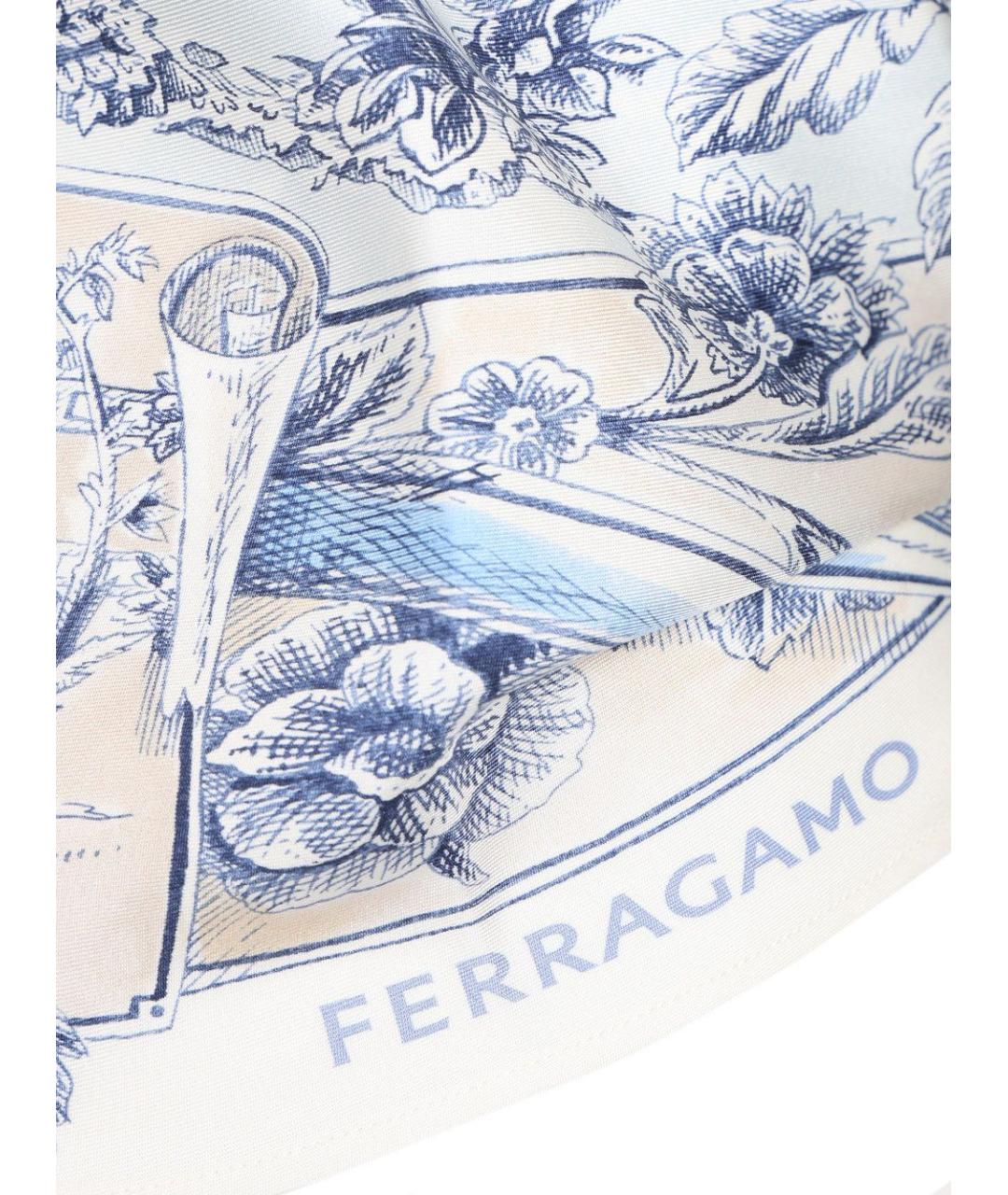 FERRAGAMO Мульти шелковая майка, фото 4