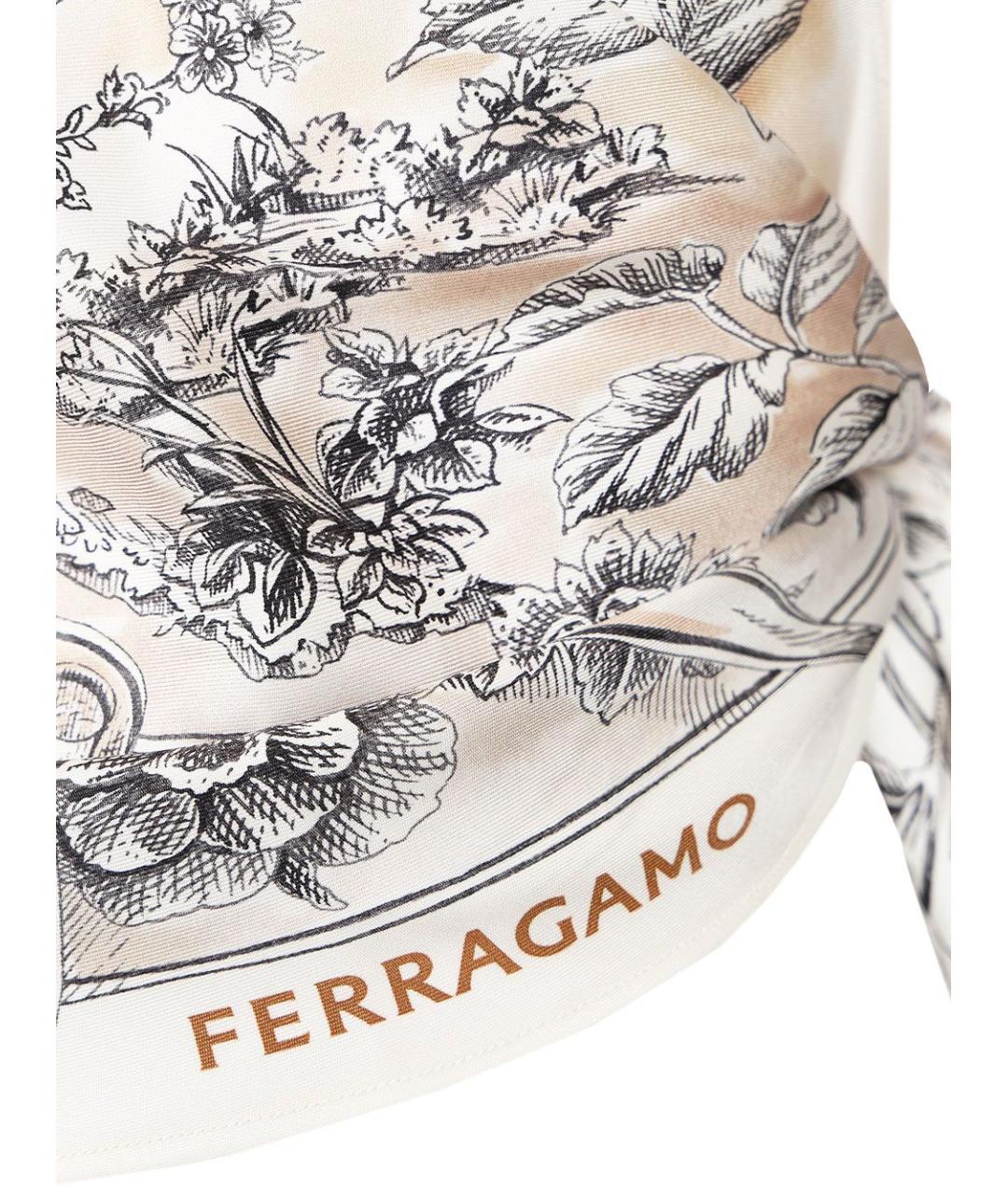 FERRAGAMO Мульти шелковая майка, фото 4