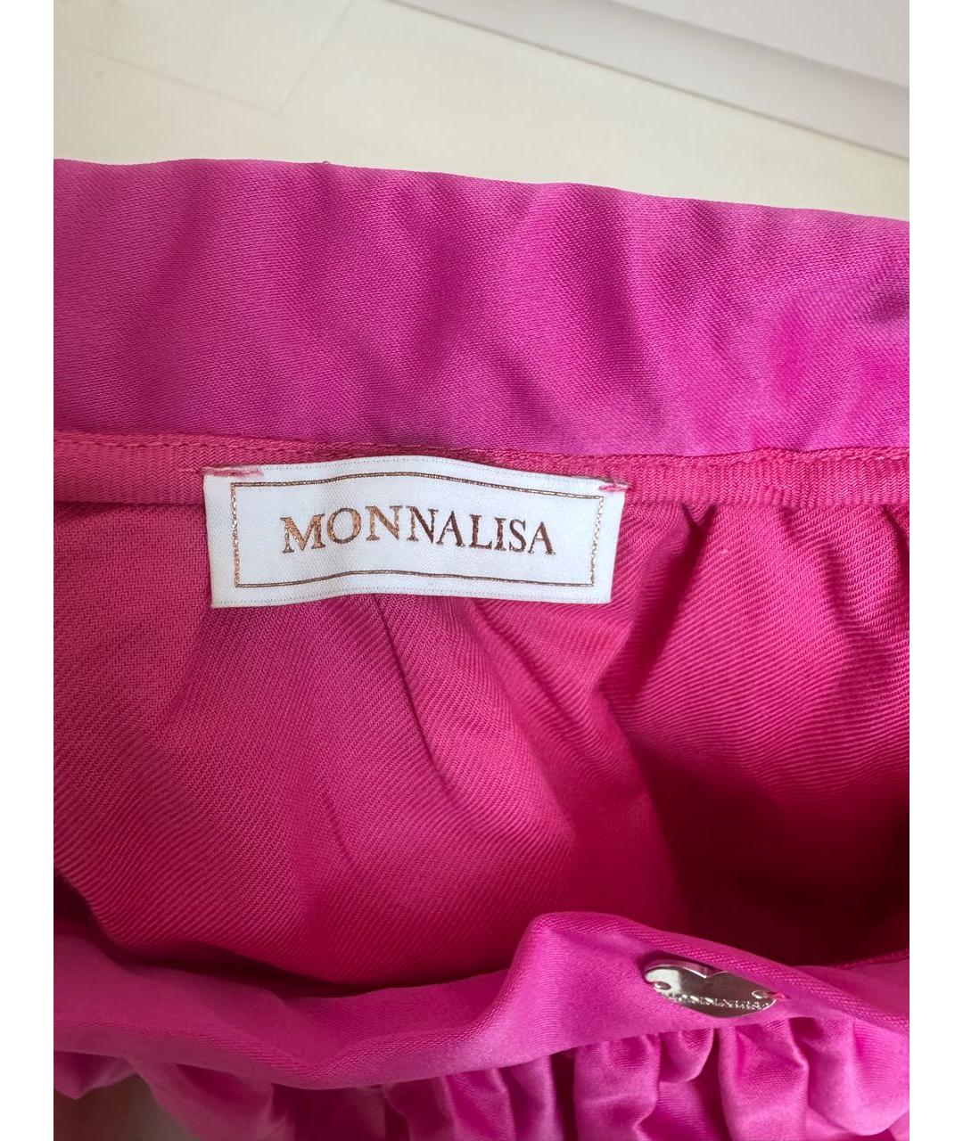 MONNALISA Фуксия полиэстеровая юбка, фото 4