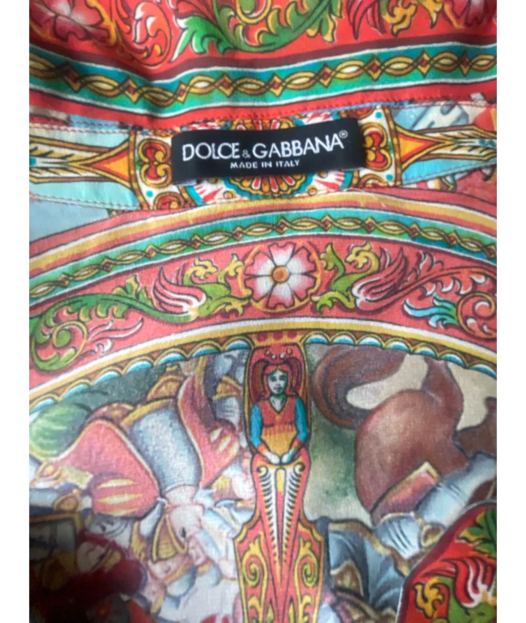 DOLCE&GABBANA Мульти шелковый комбинезон, фото 5