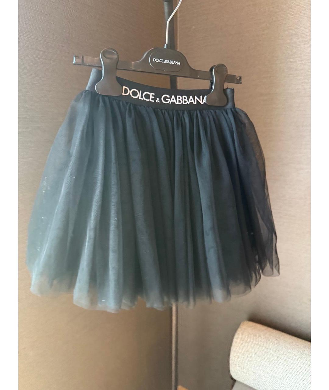 DOLCE&GABBANA Черная юбка, фото 6