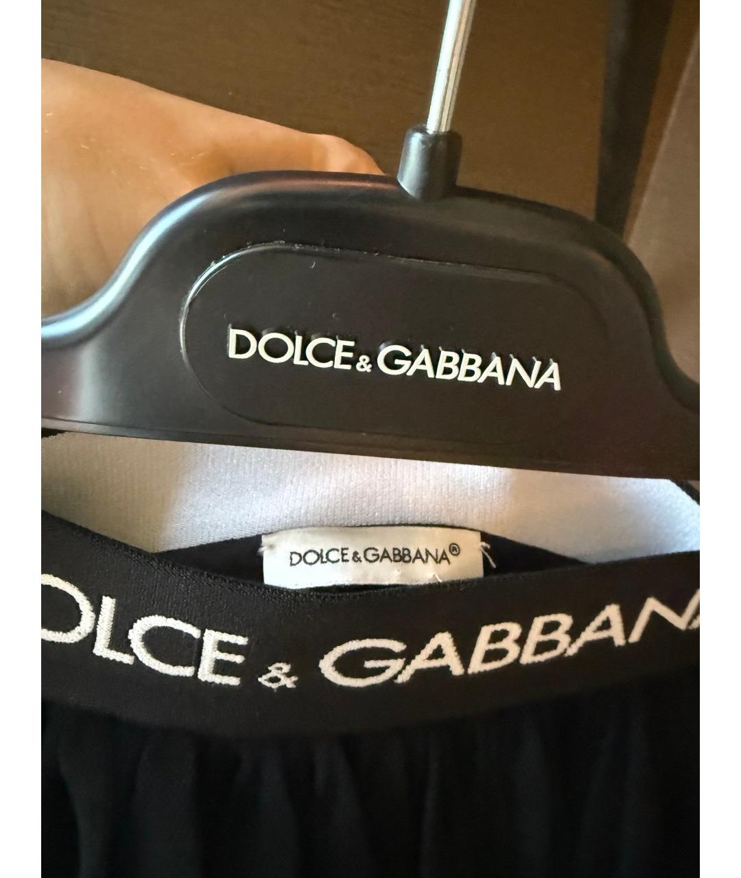DOLCE&GABBANA Черная юбка, фото 3