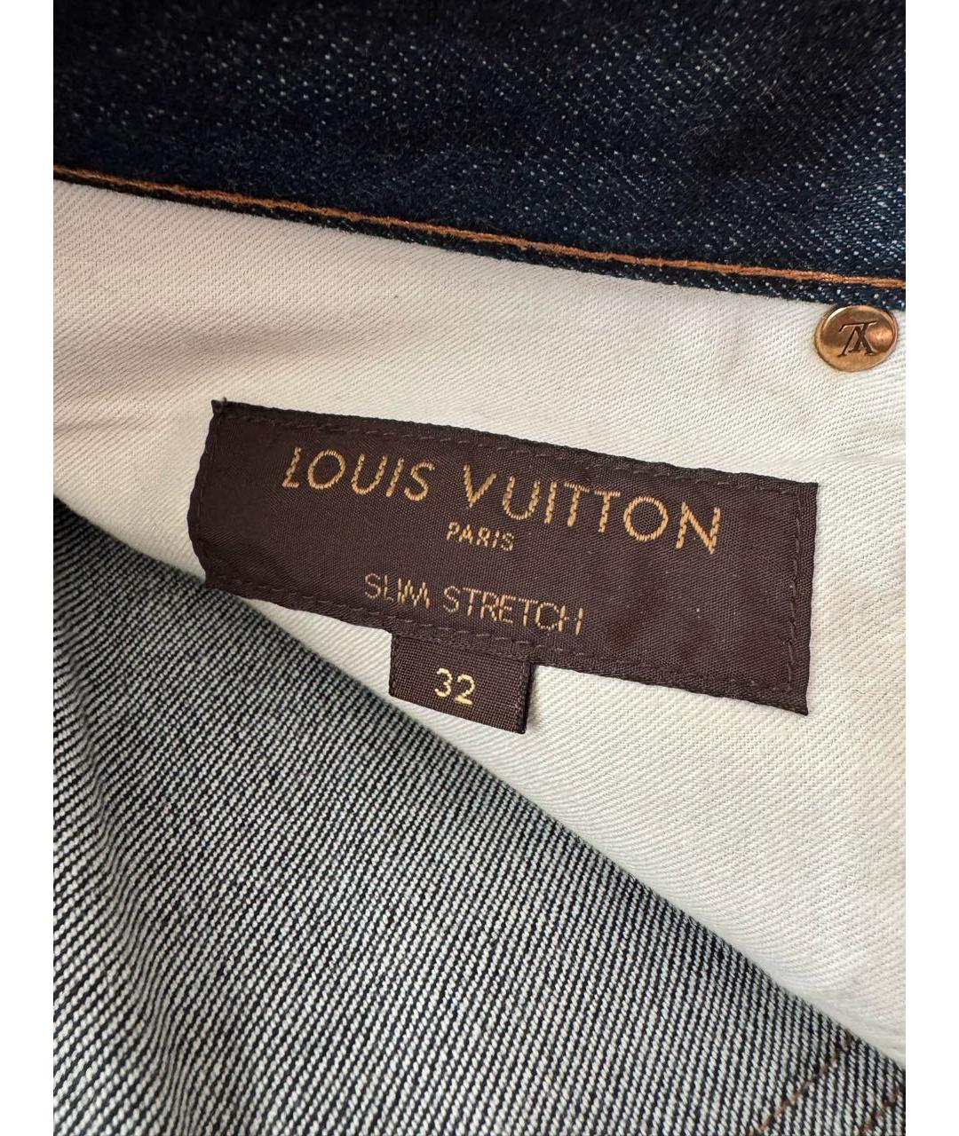 LOUIS VUITTON Темно-синие джинсы скинни, фото 2