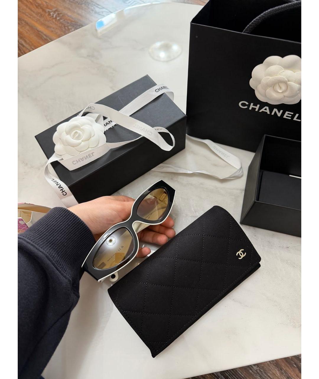 CHANEL Черные солнцезащитные очки, фото 3