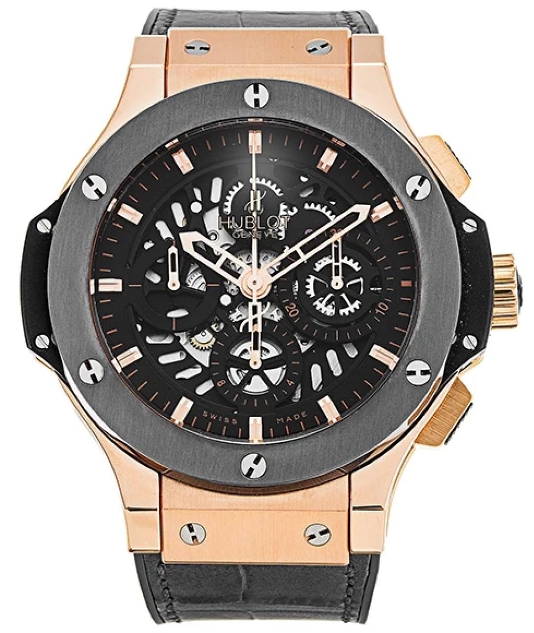 HUBLOT Черные часы из розового золота, фото 1