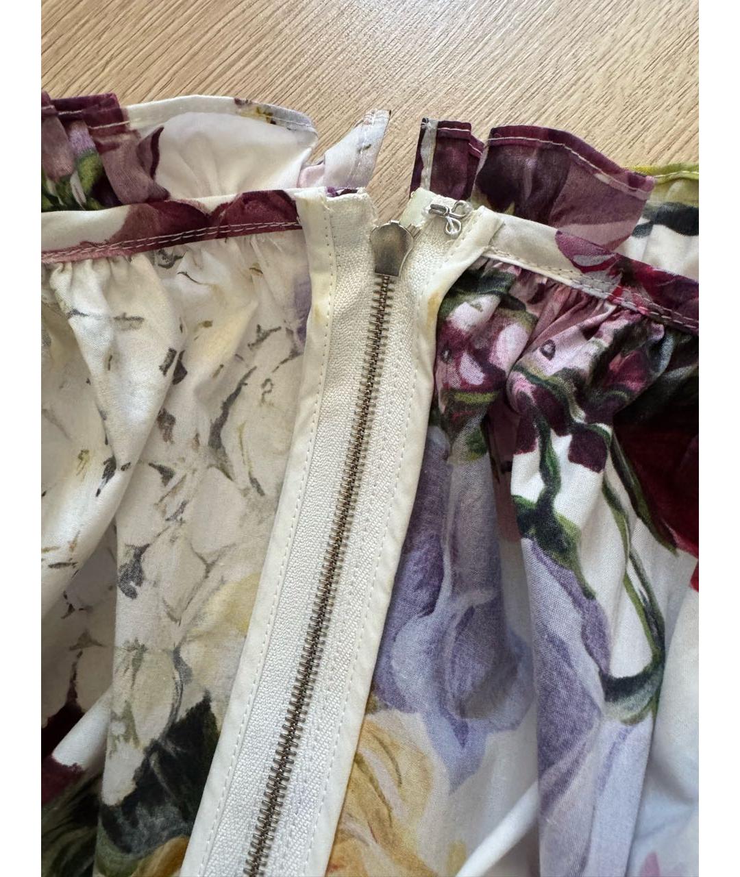 DOLCE&GABBANA Мульти хлопковое повседневное платье, фото 7