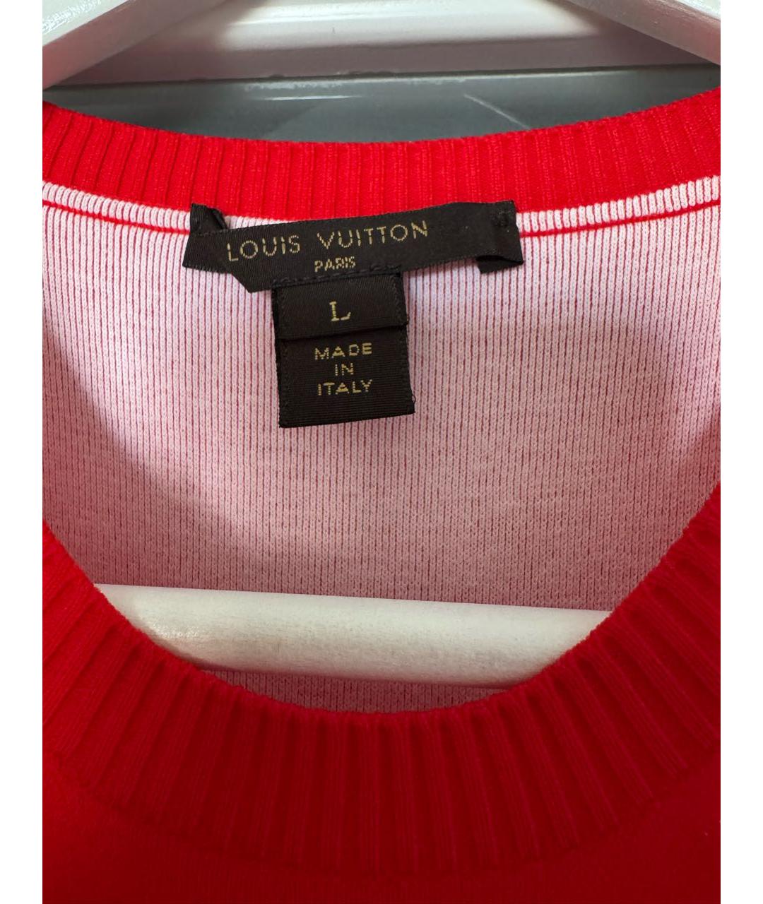 LOUIS VUITTON Красное полиамидовое коктейльное платье, фото 3