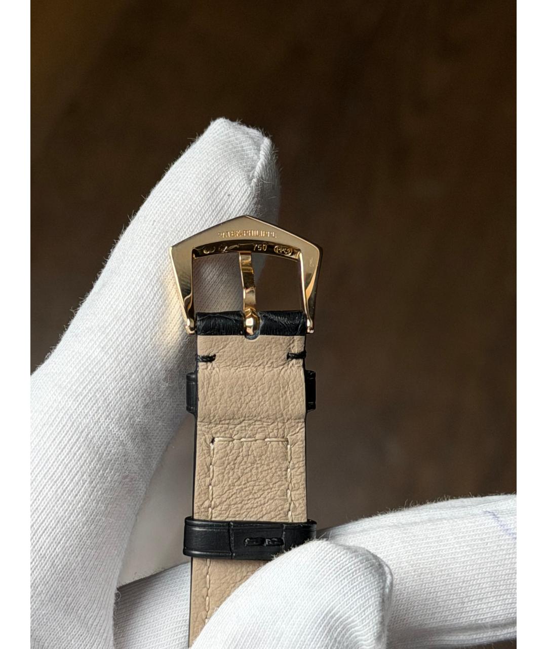 PATEK PHILIPPE Белые часы из желтого золота, фото 8