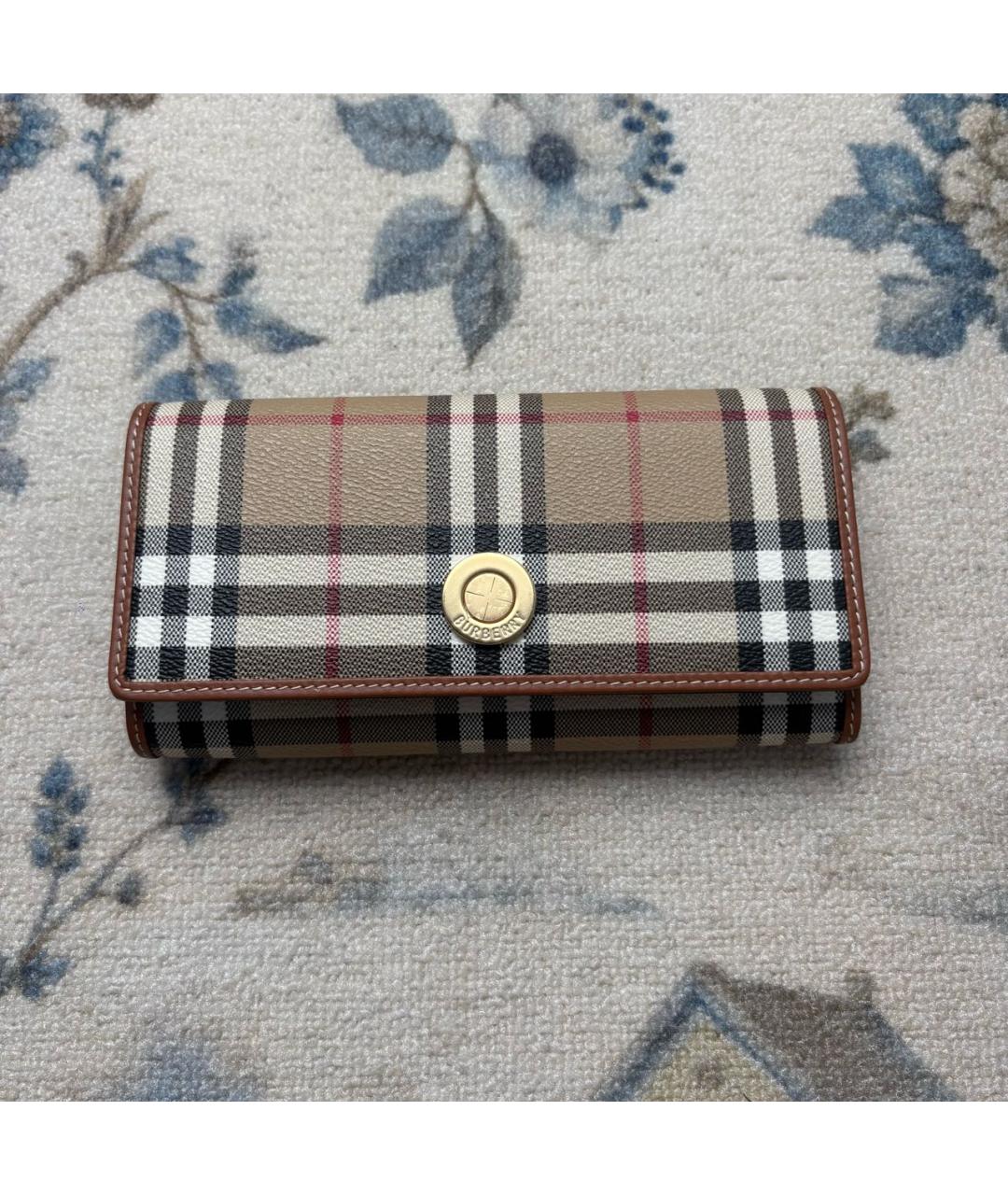 BURBERRY Бежевый кошелек, фото 8