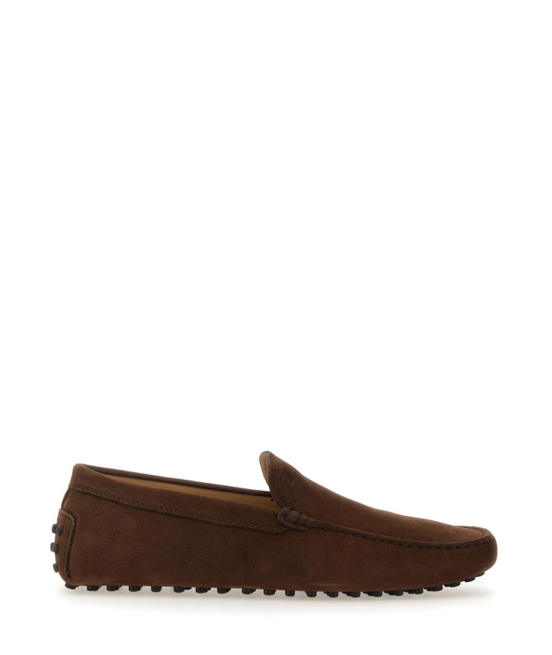 TOD'S Коричневые кожаные мокасины, фото 1