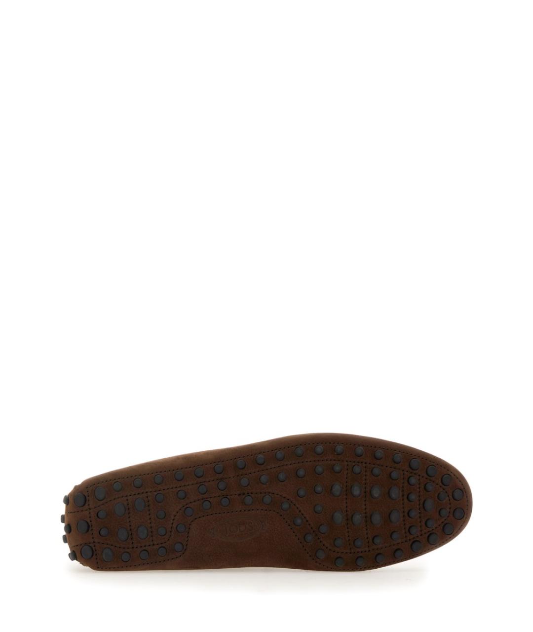 TOD'S Коричневые кожаные мокасины, фото 5