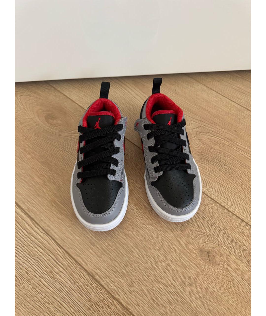 NIKE Серые кожаные кеды, фото 2
