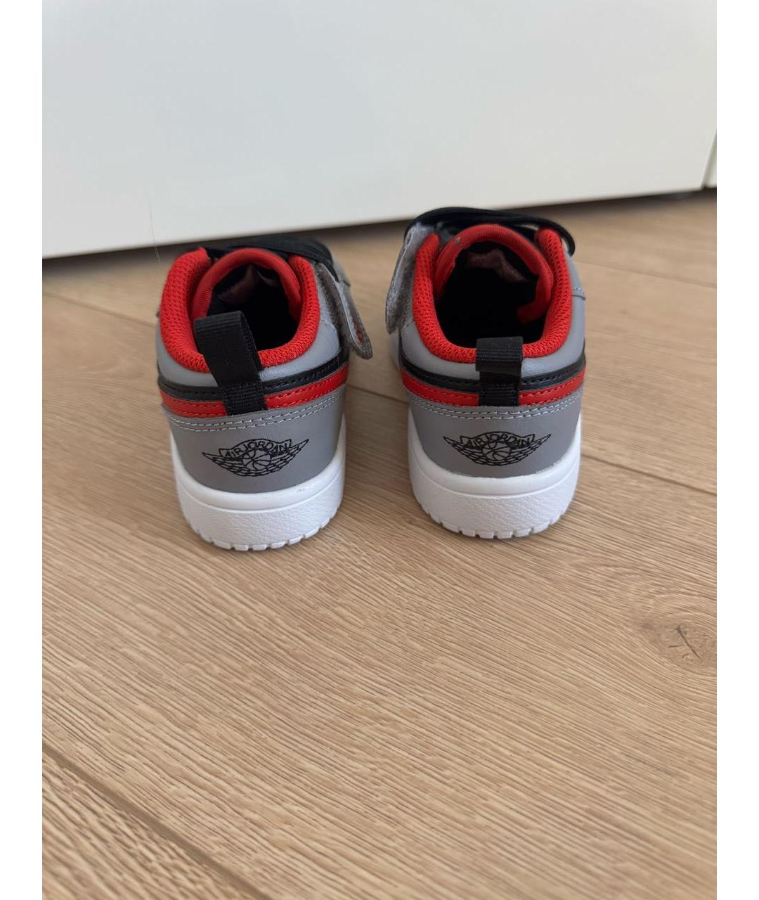 NIKE Серые кожаные кеды, фото 4