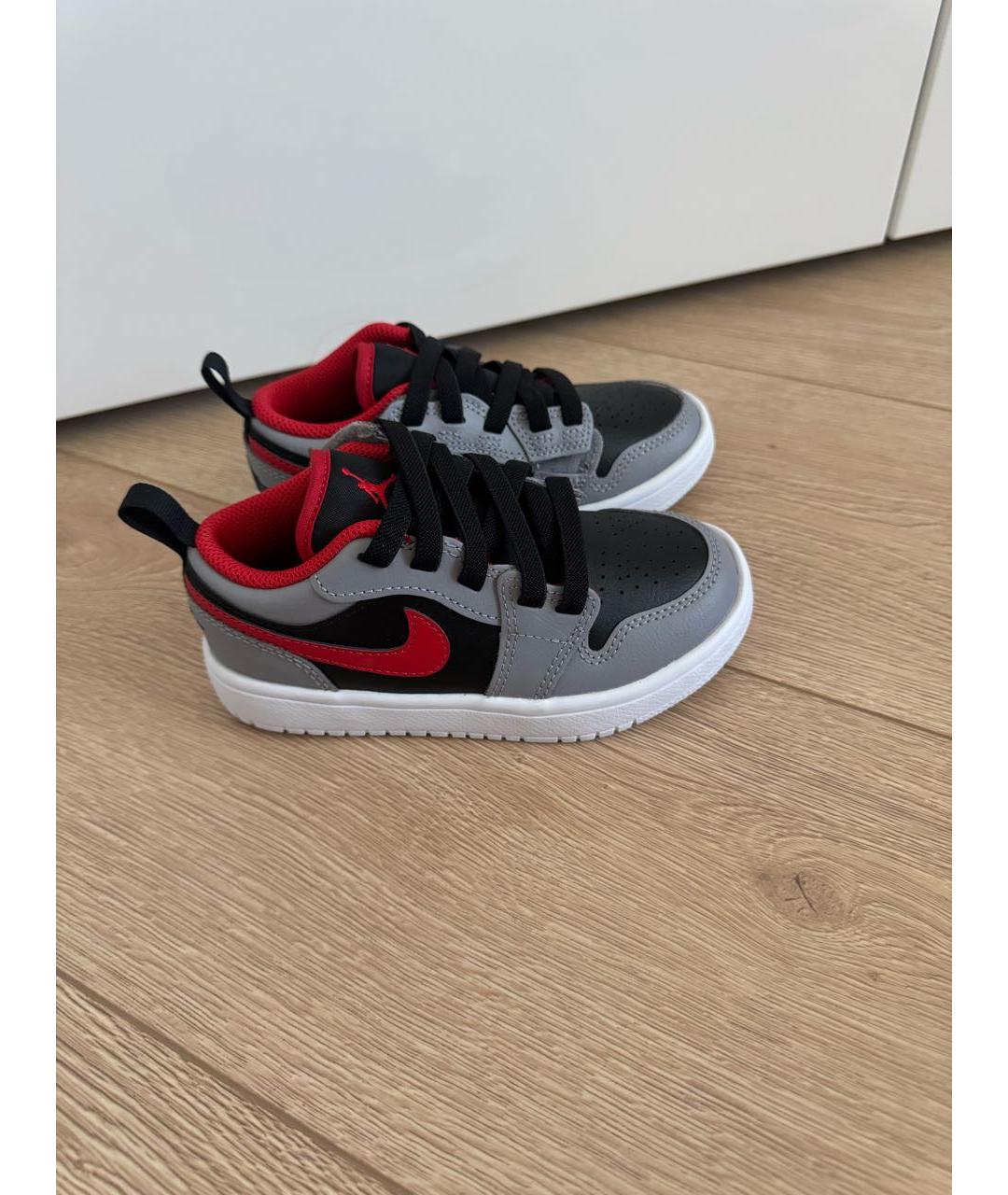 NIKE Серые кожаные кеды, фото 3