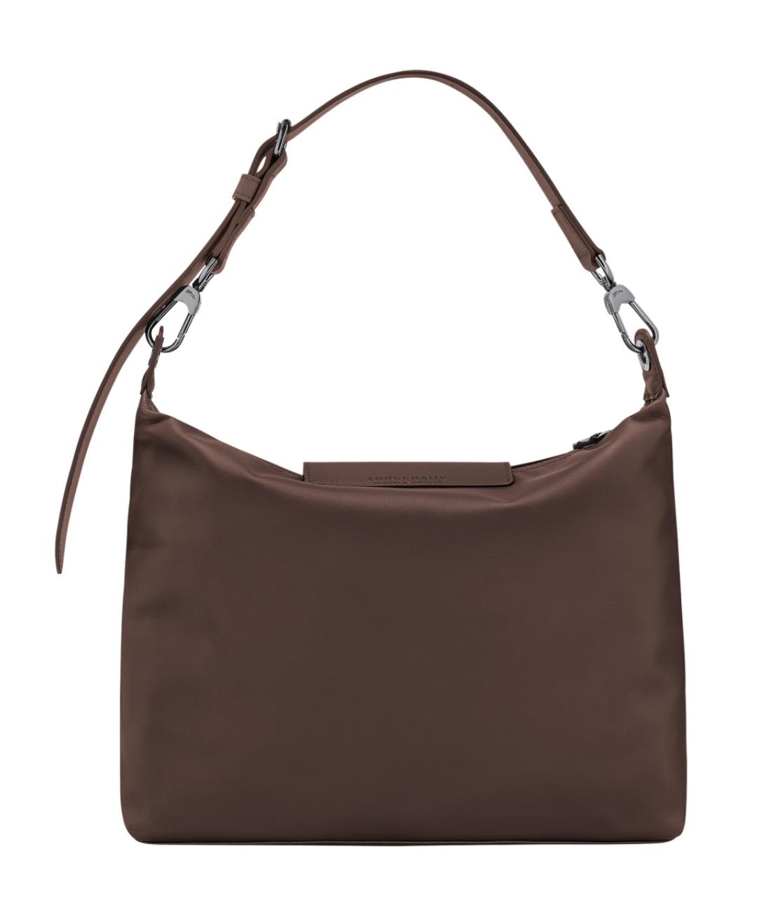 LONGCHAMP Коричневая кожаная сумка через плечо, фото 2
