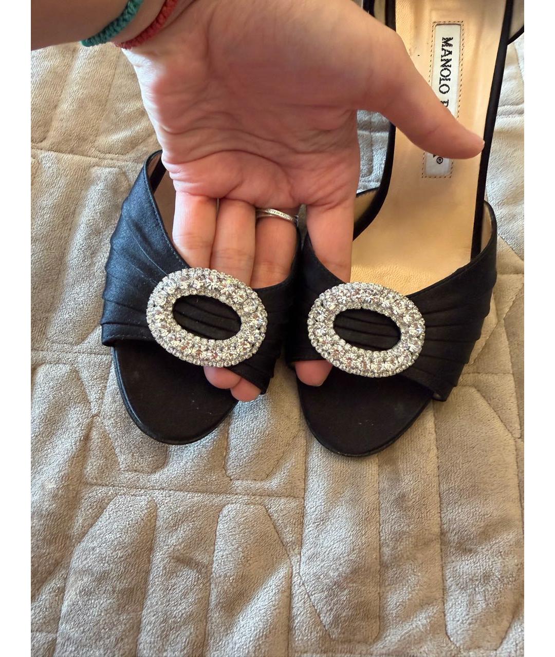 MANOLO BLAHNIK Черные туфли, фото 5