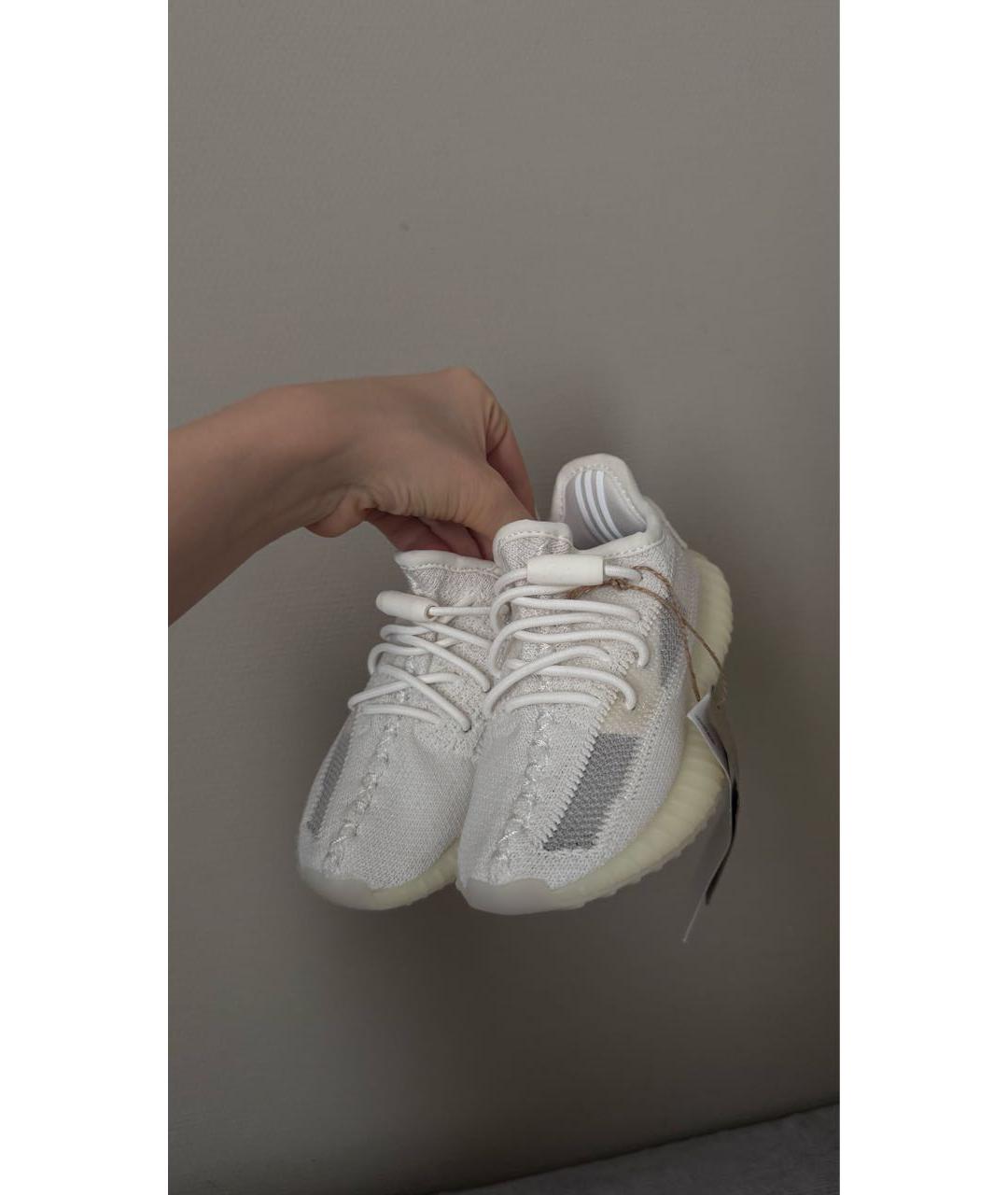 ADIDAS YEEZY Белые текстильные кеды, фото 7