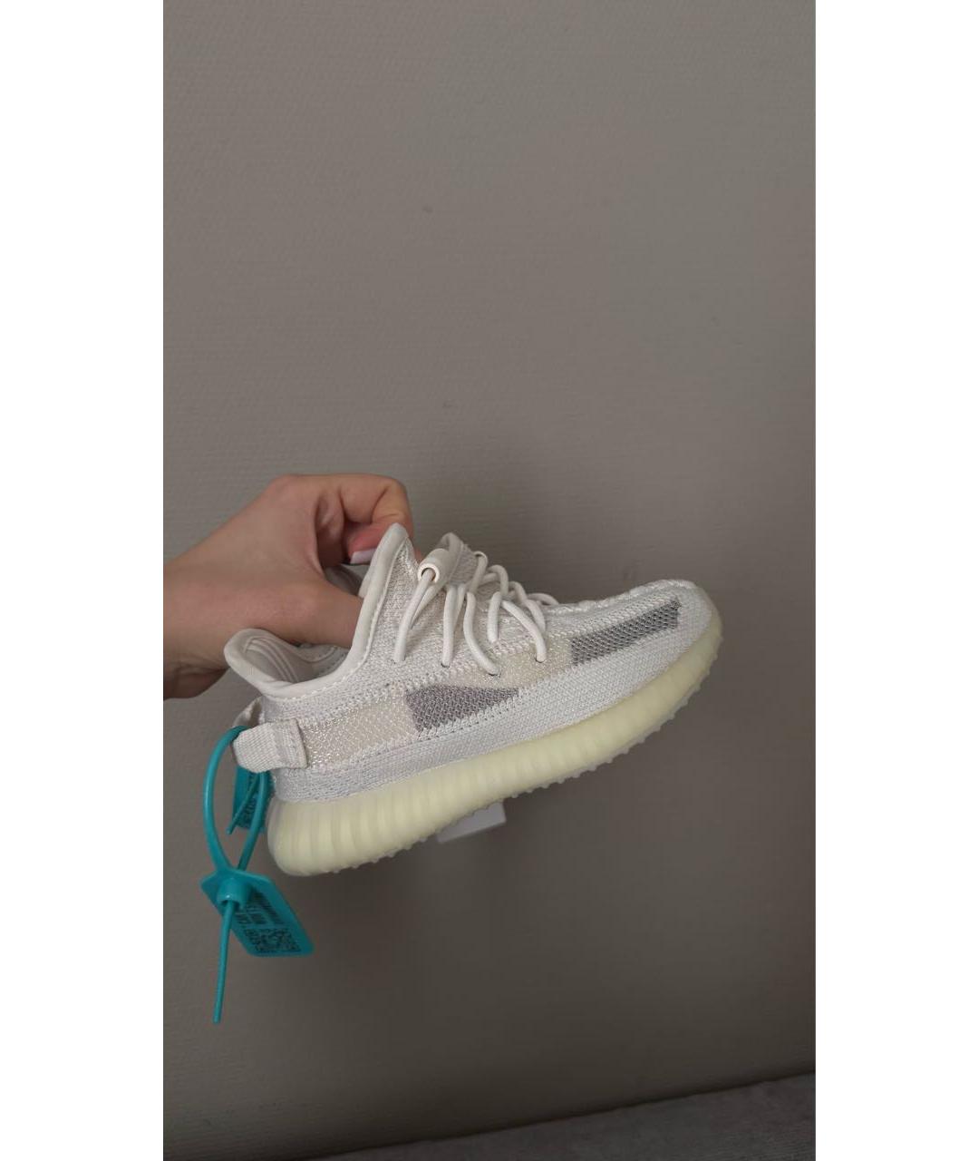 ADIDAS YEEZY Белые текстильные кеды, фото 6
