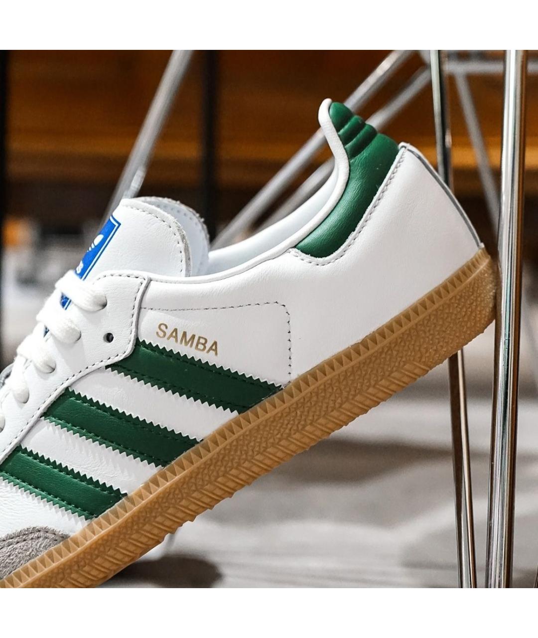 ADIDAS Белые кожаные кроссовки, фото 8