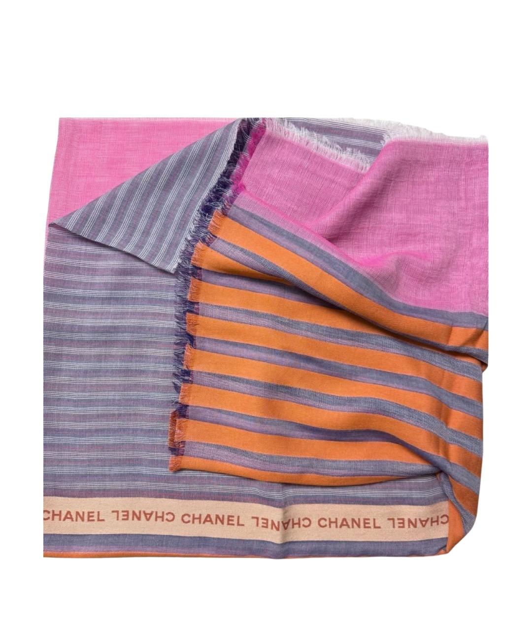 CHANEL Мульти хлопковый шарф, фото 1