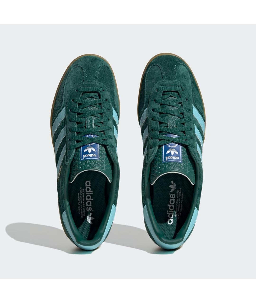 ADIDAS Зеленые замшевые кроссовки, фото 4