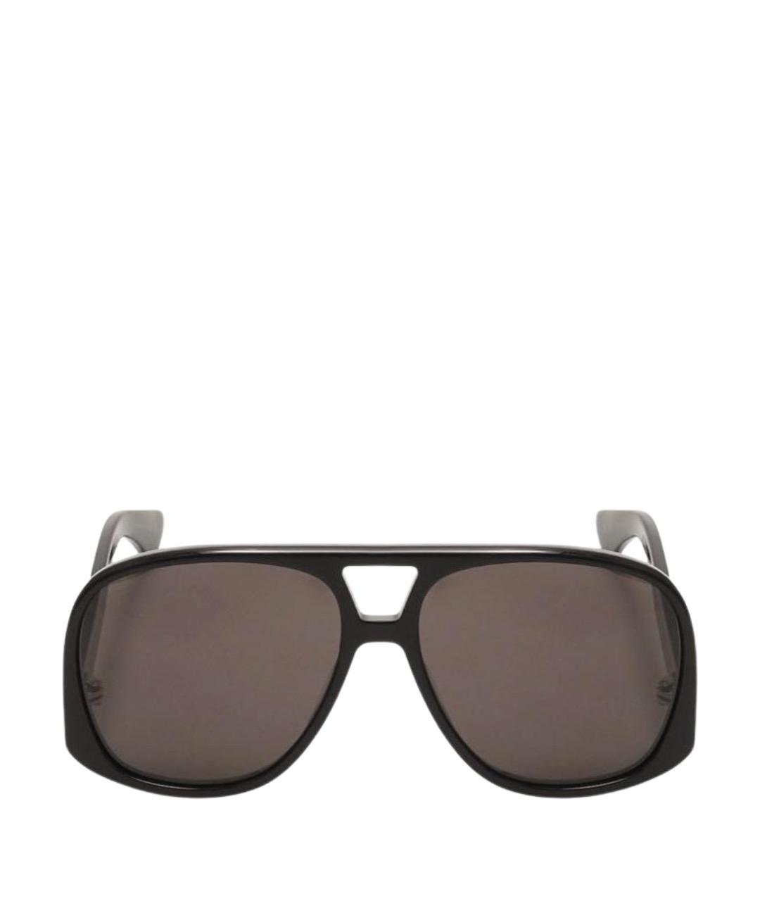 SAINT LAURENT Черные пластиковые солнцезащитные очки, фото 1