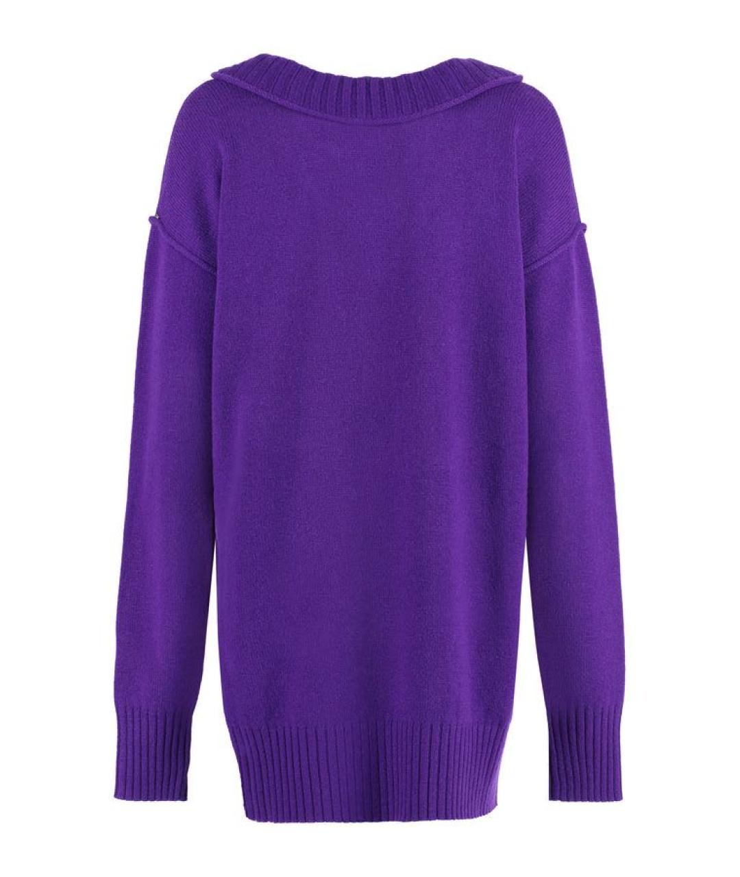 SPORTMAX Фиолетовый кашемировый джемпер / свитер, фото 2