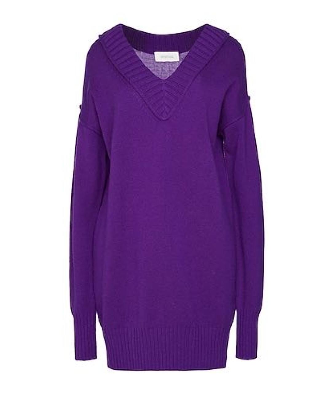 SPORTMAX Фиолетовый кашемировый джемпер / свитер, фото 6