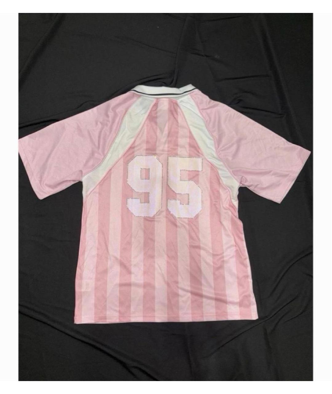 JUICY COUTURE Розовая полиэстеровая футболка, фото 4