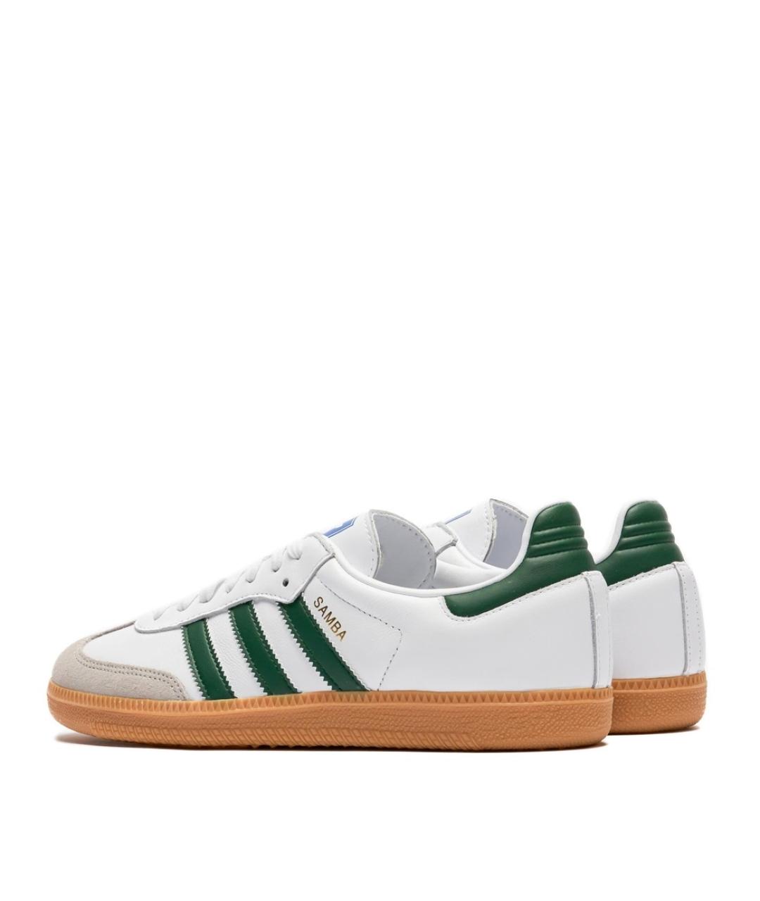 ADIDAS Белые кожаные низкие кроссовки / кеды, фото 3