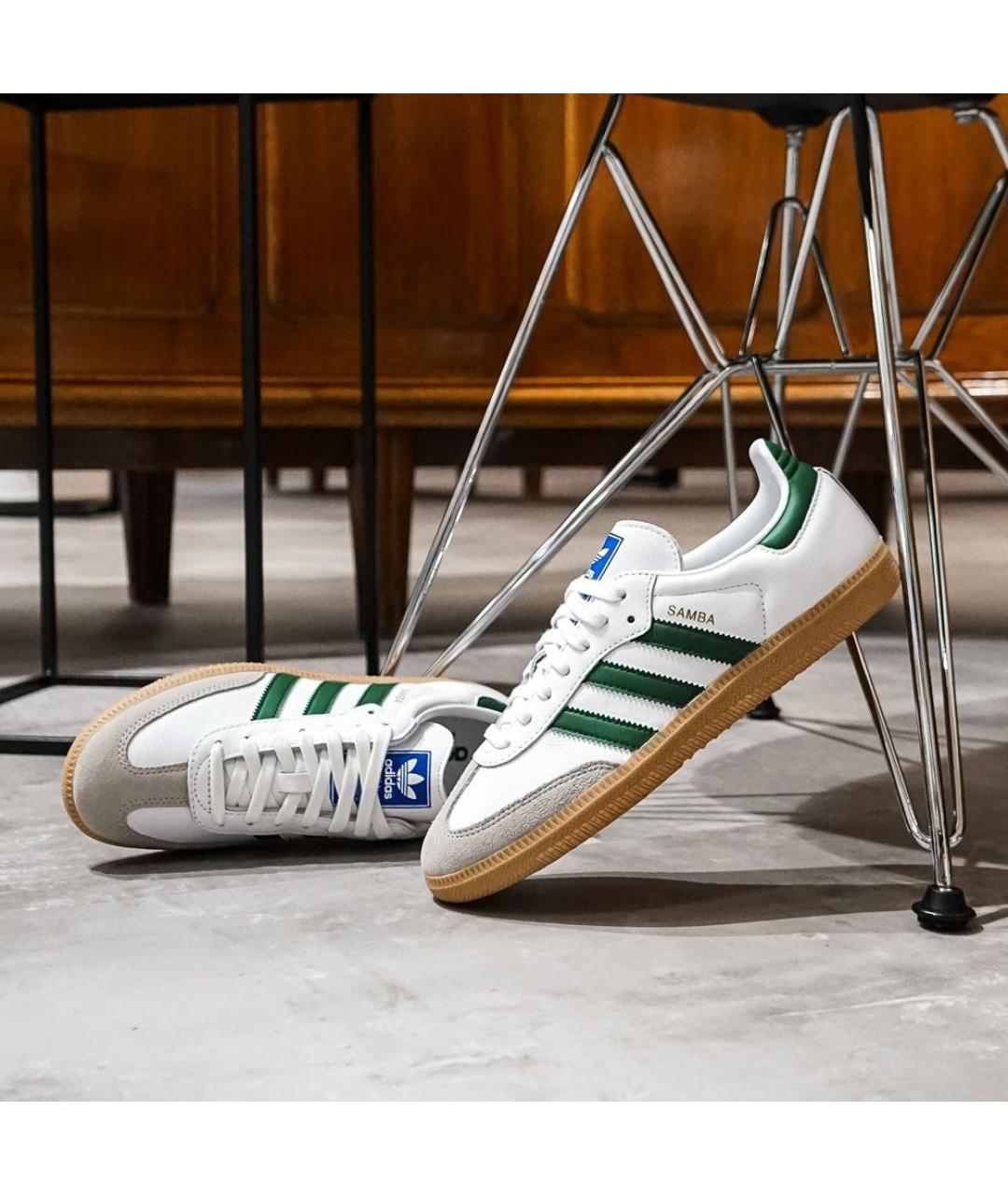 ADIDAS Белые кожаные низкие кроссовки / кеды, фото 6