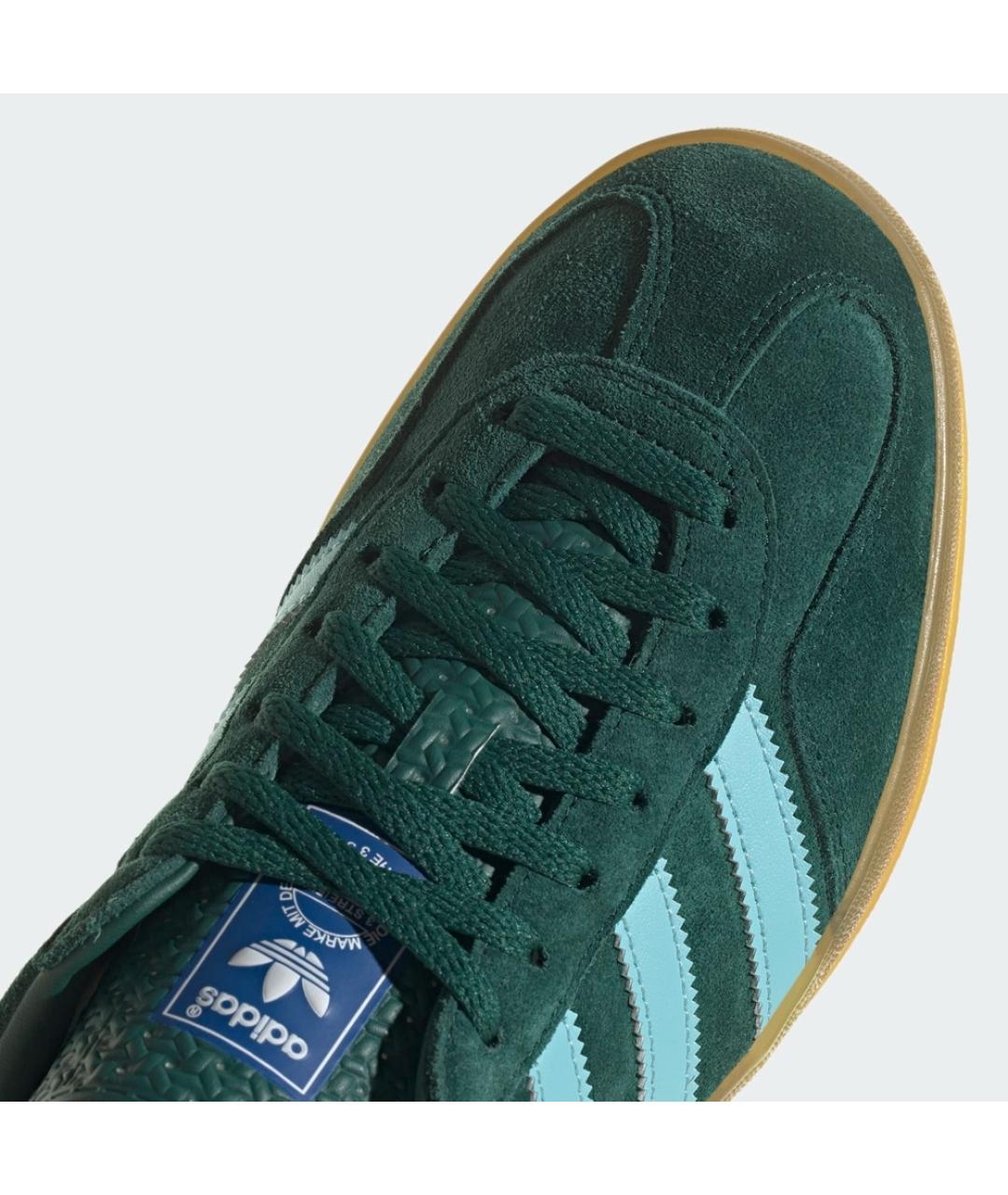 ADIDAS Зеленые замшевые низкие кроссовки / кеды, фото 6