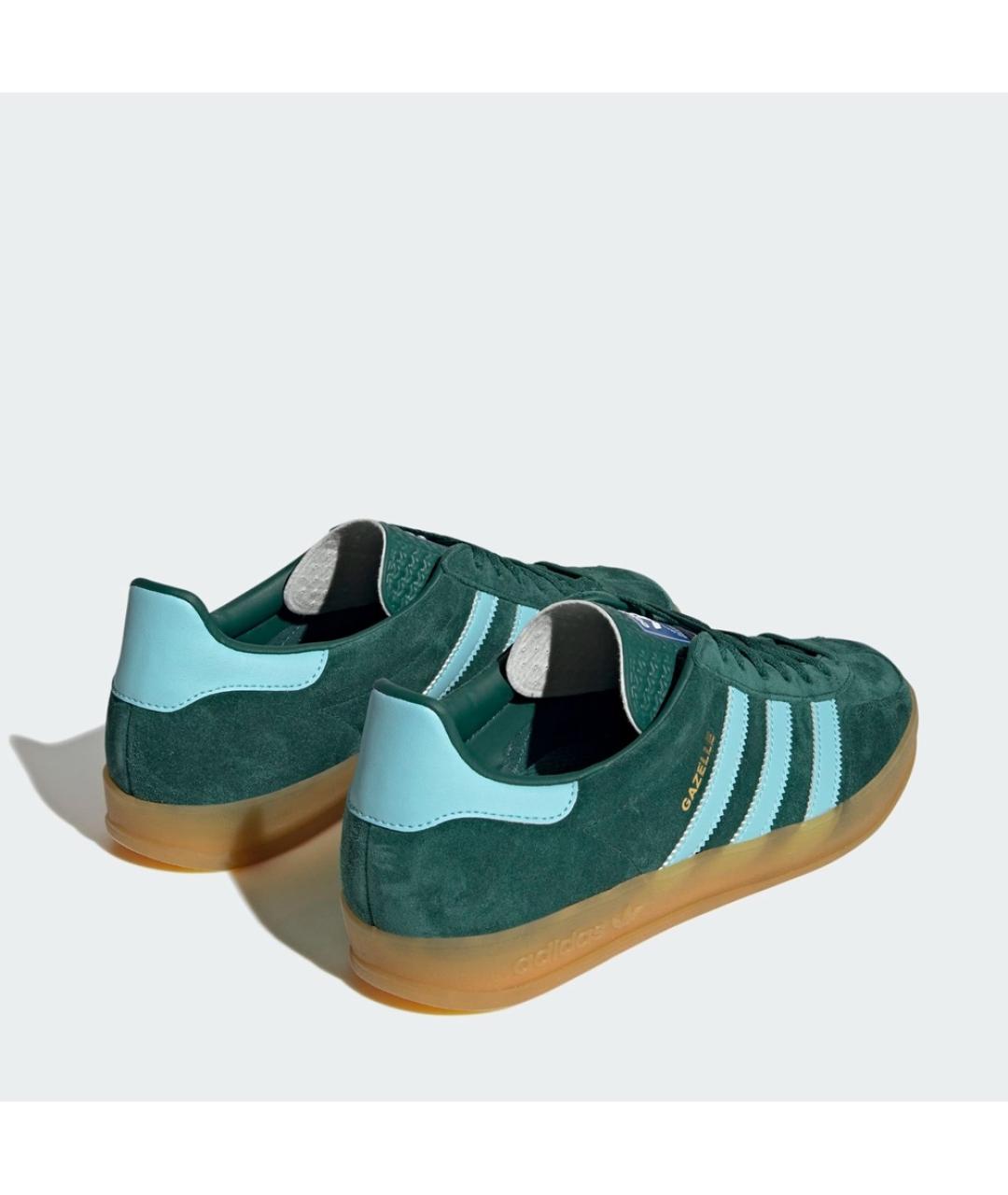 ADIDAS Зеленые замшевые низкие кроссовки / кеды, фото 3