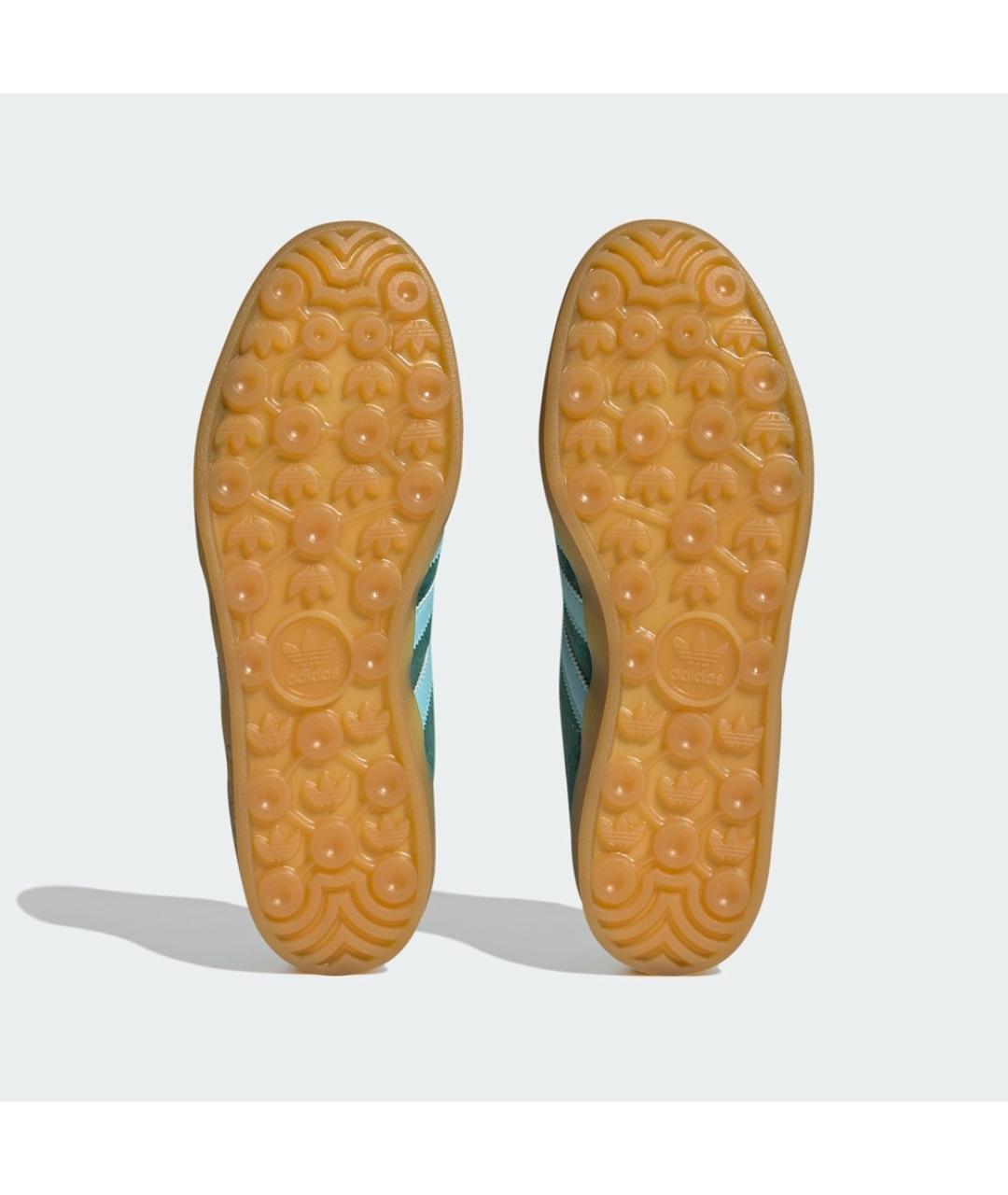 ADIDAS Зеленые замшевые низкие кроссовки / кеды, фото 5