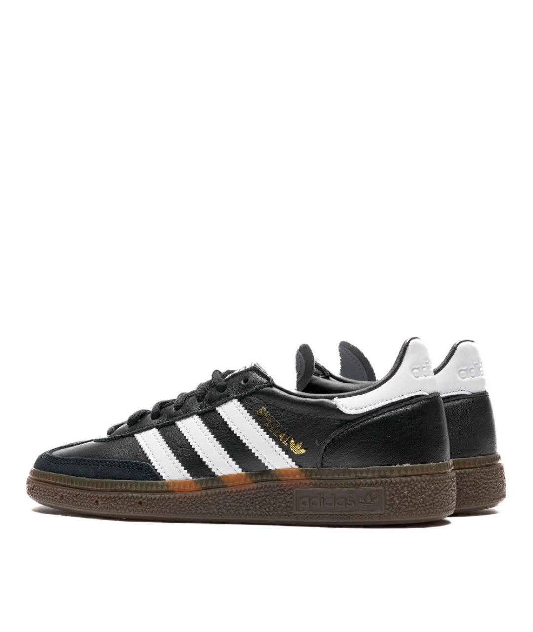 ADIDAS Черные кожаные низкие кроссовки / кеды, фото 3