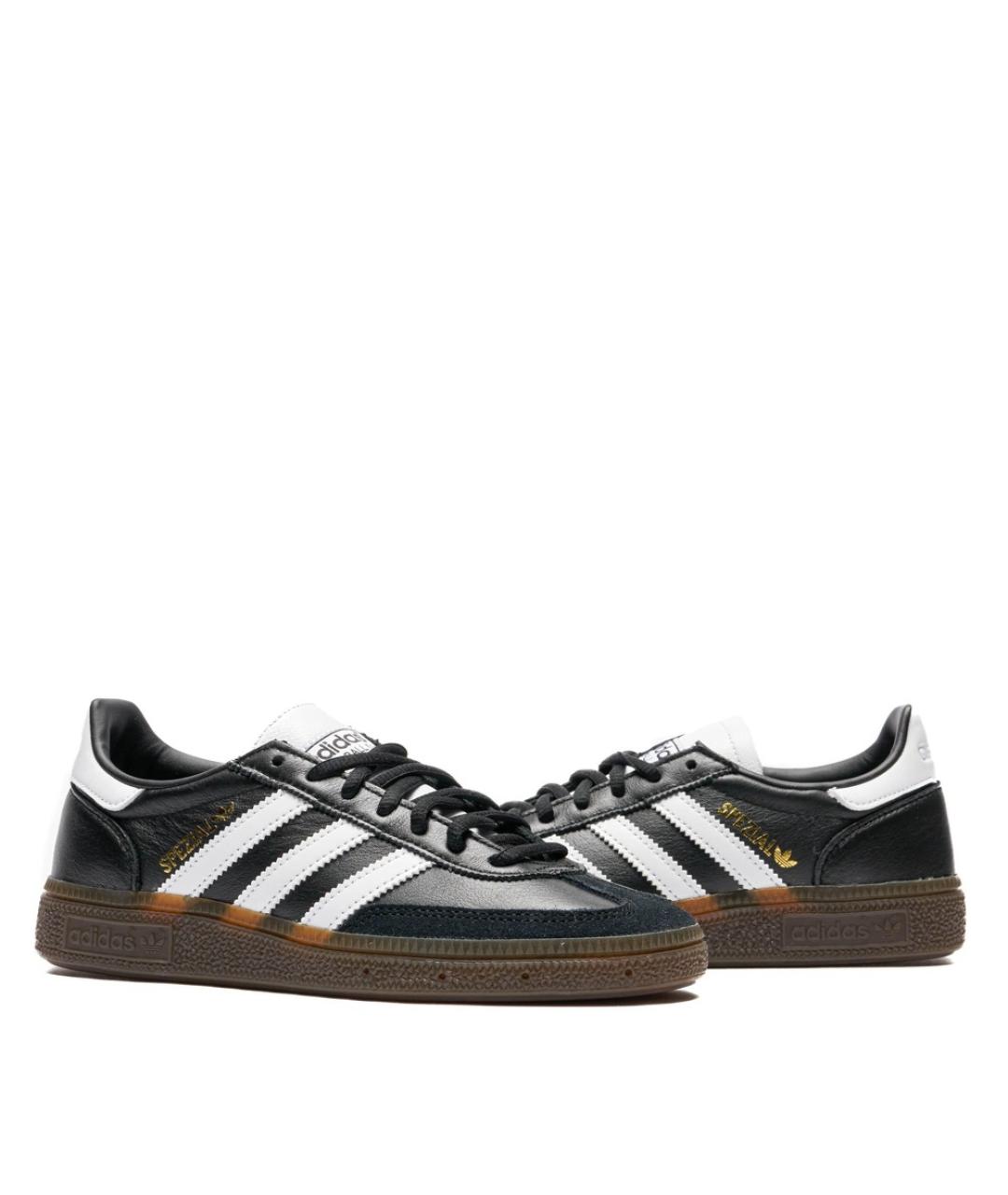 ADIDAS Черные кожаные низкие кроссовки / кеды, фото 4