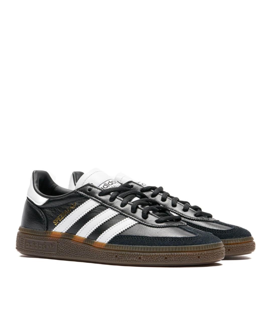 ADIDAS Черные кожаные низкие кроссовки / кеды, фото 2